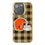 Cleveland Browns Plaid Bling Phone Case