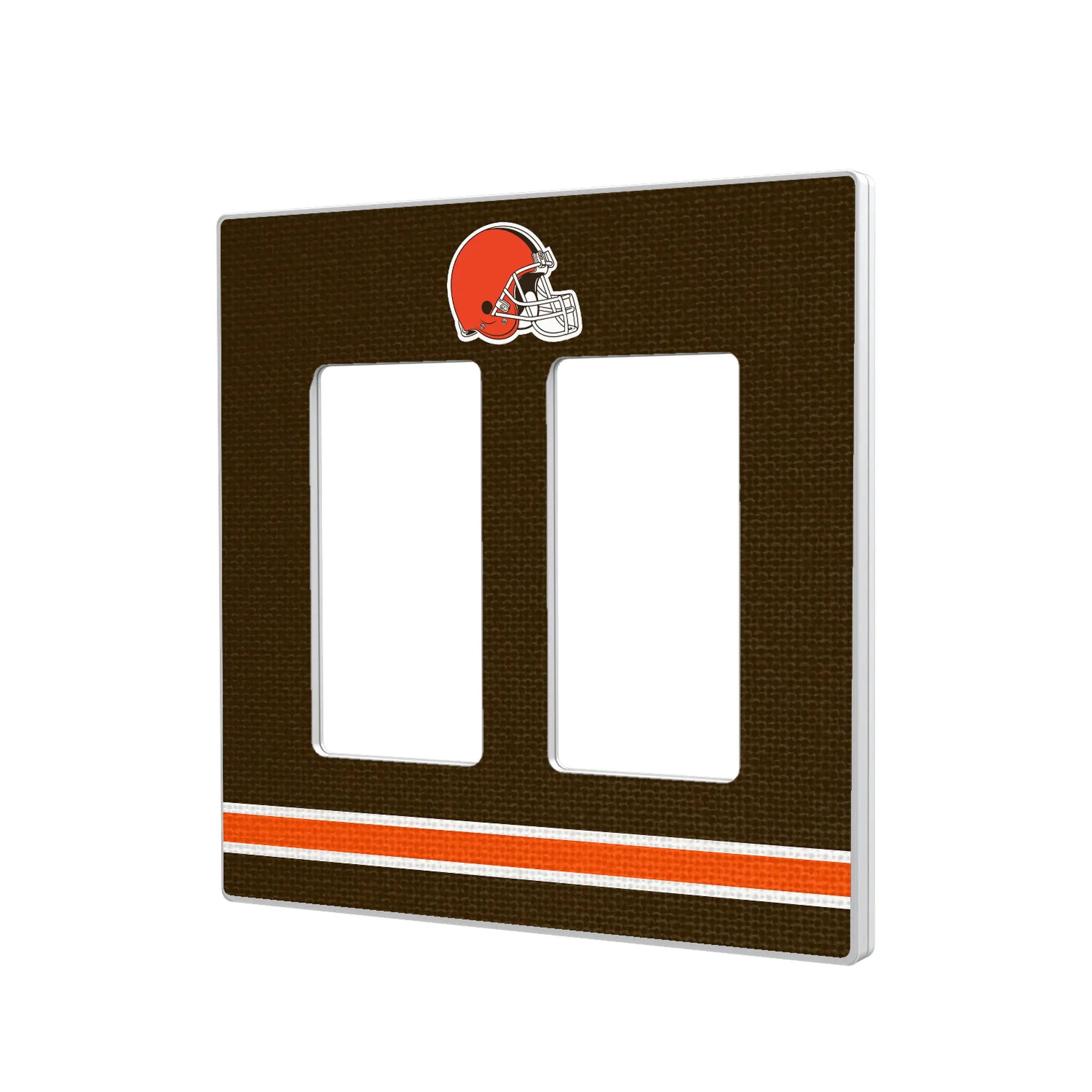 Cleveland Browns Stripe Hidden-Screw Light Switch Plate