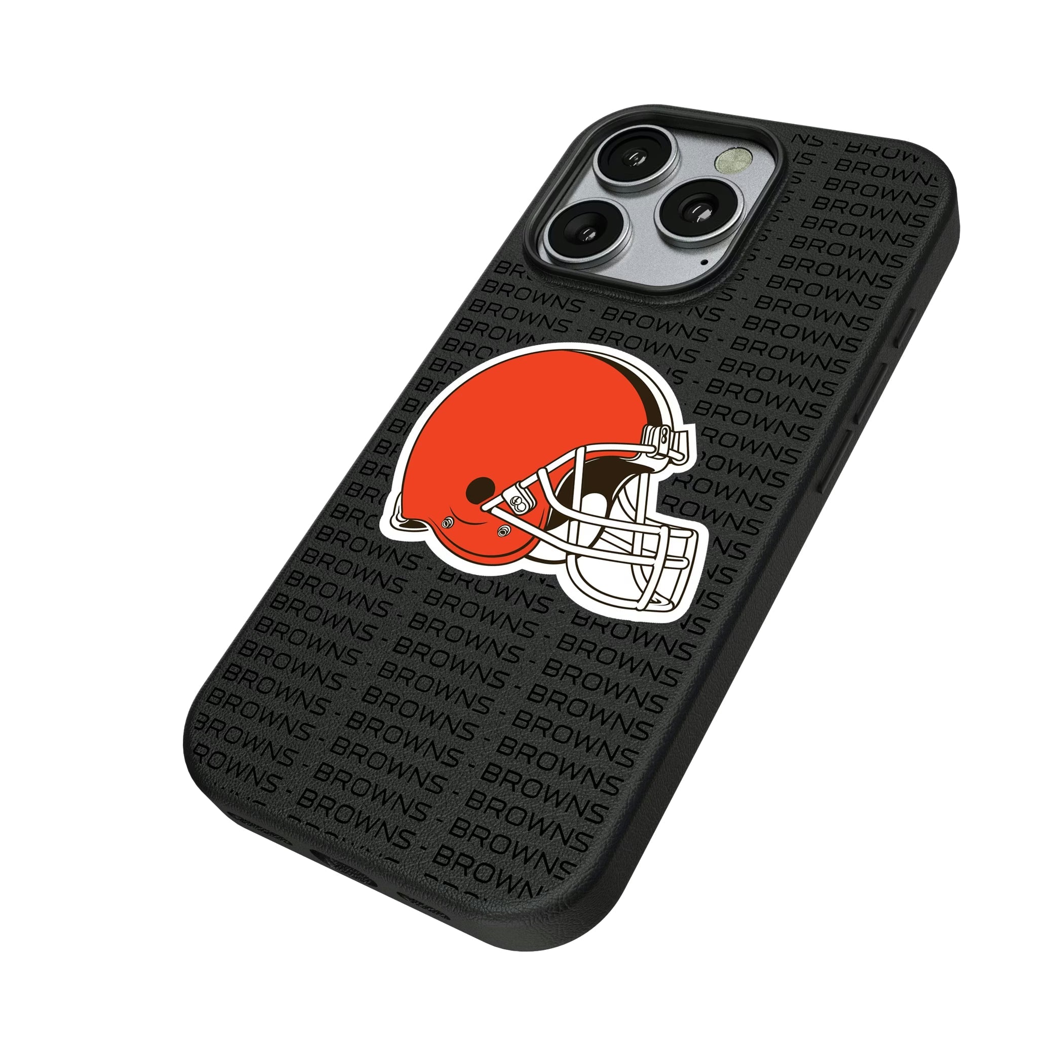 Cleveland Browns Text Backdrop MagSafe Compatible Phone Case for Apple iPhone - Sports Gifts, Sports Memorabilia, Sports Collectibles, Fan Shop