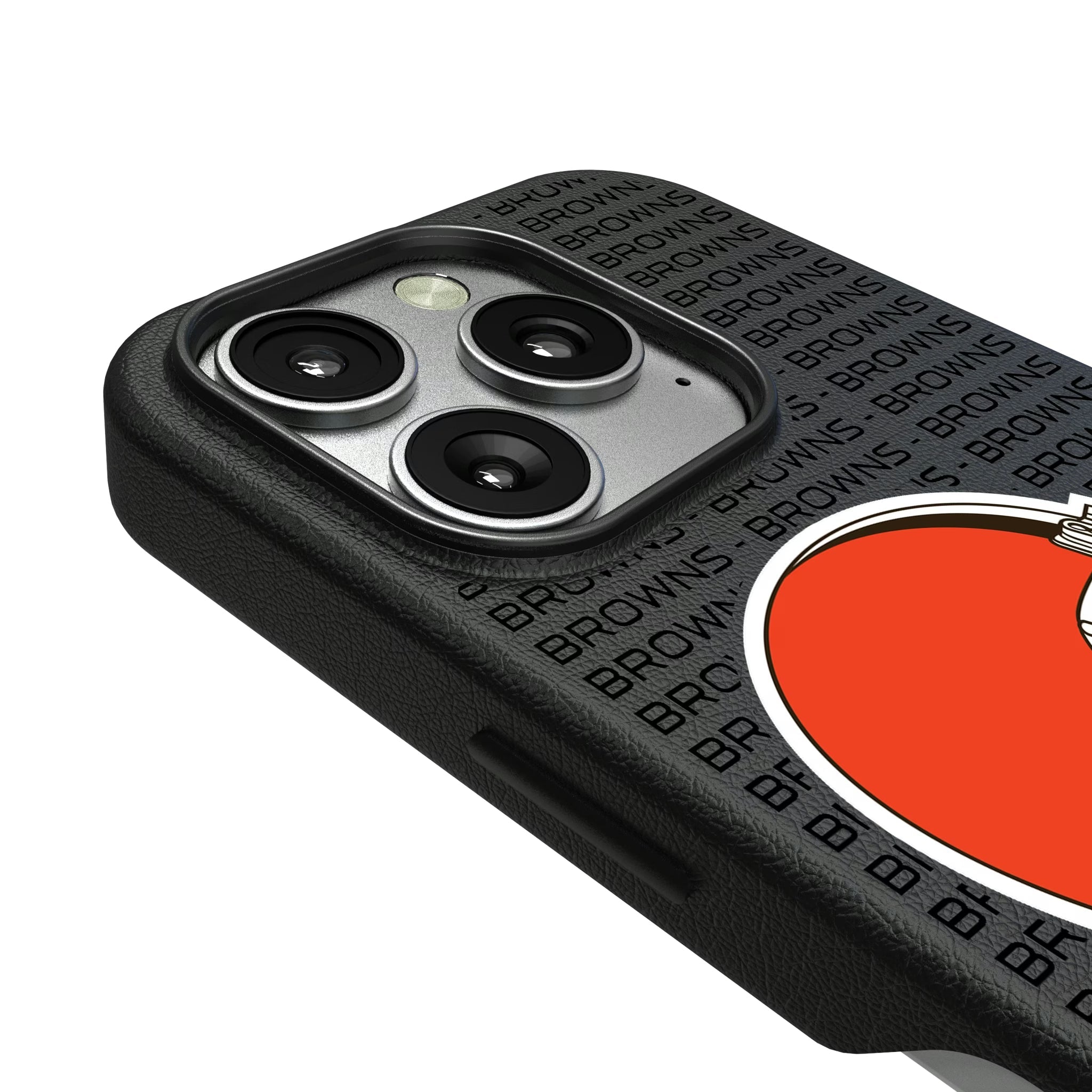 Cleveland Browns Text Backdrop MagSafe Compatible Phone Case for Apple iPhone - Sports Gifts, Sports Memorabilia, Sports Collectibles, Fan Shop