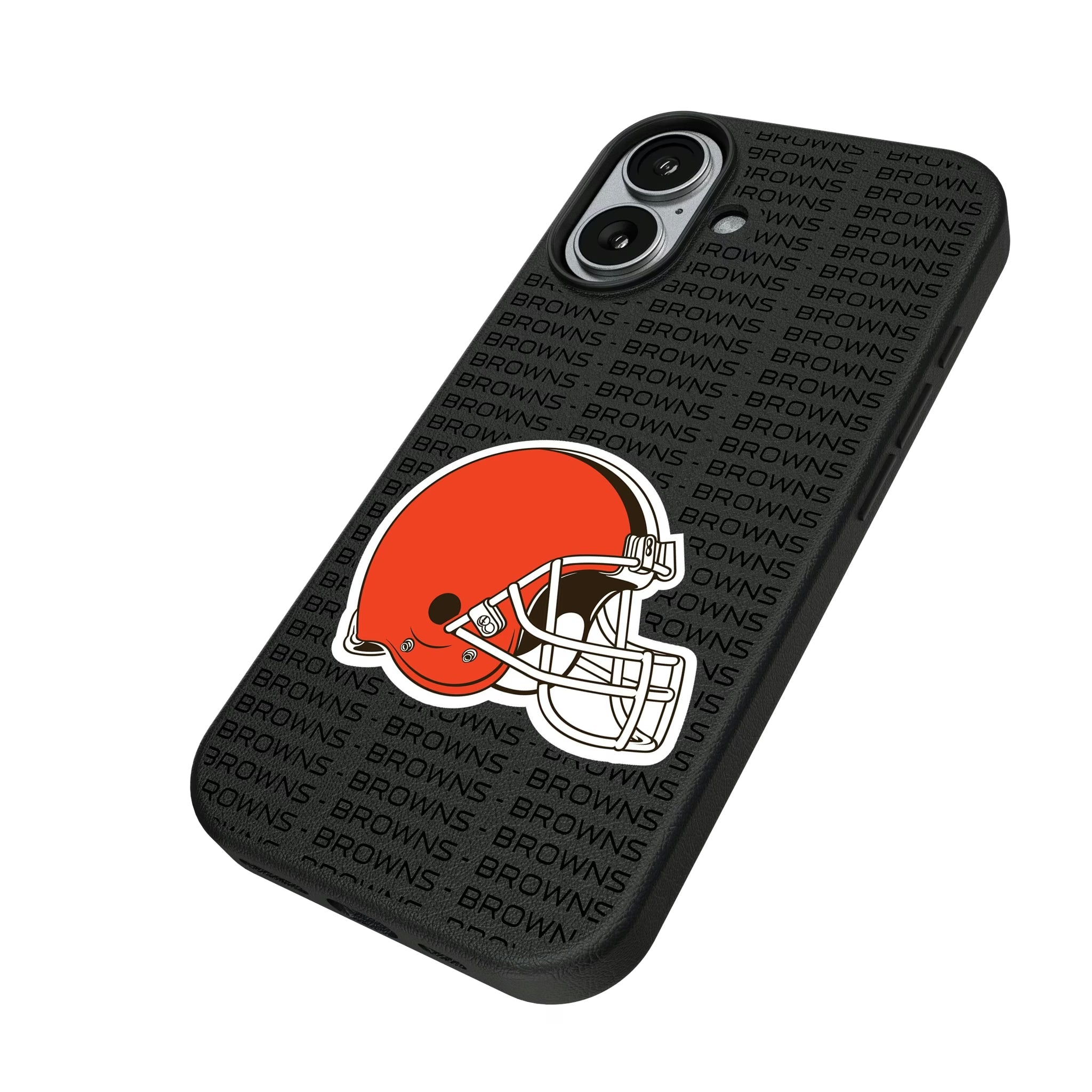 Cleveland Browns Text Backdrop MagSafe Compatible Phone Case for Apple iPhone - Sports Gifts, Sports Memorabilia, Sports Collectibles, Fan Shop