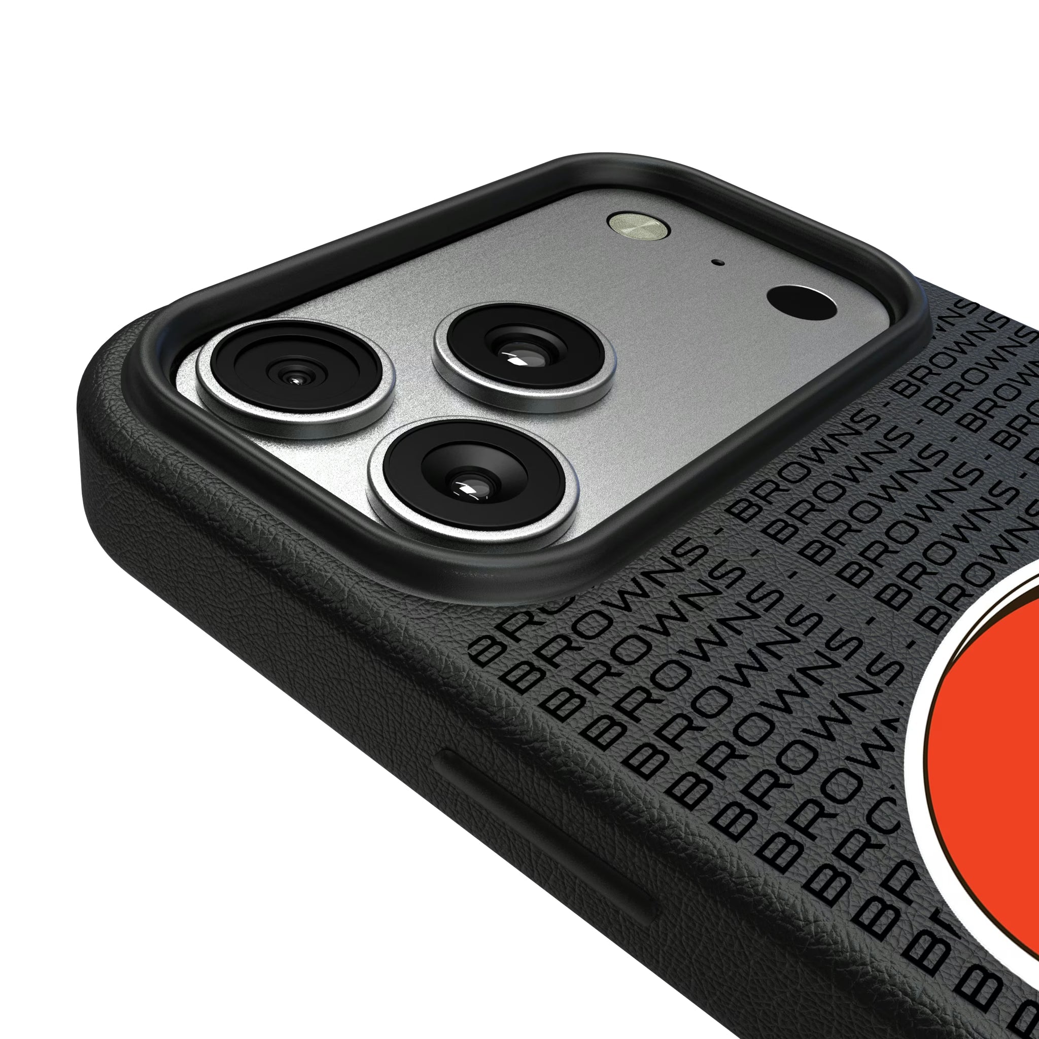 Cleveland Browns Text Backdrop MagSafe Compatible Phone Case for Apple iPhone - Sports Gifts, Sports Memorabilia, Sports Collectibles, Fan Shop
