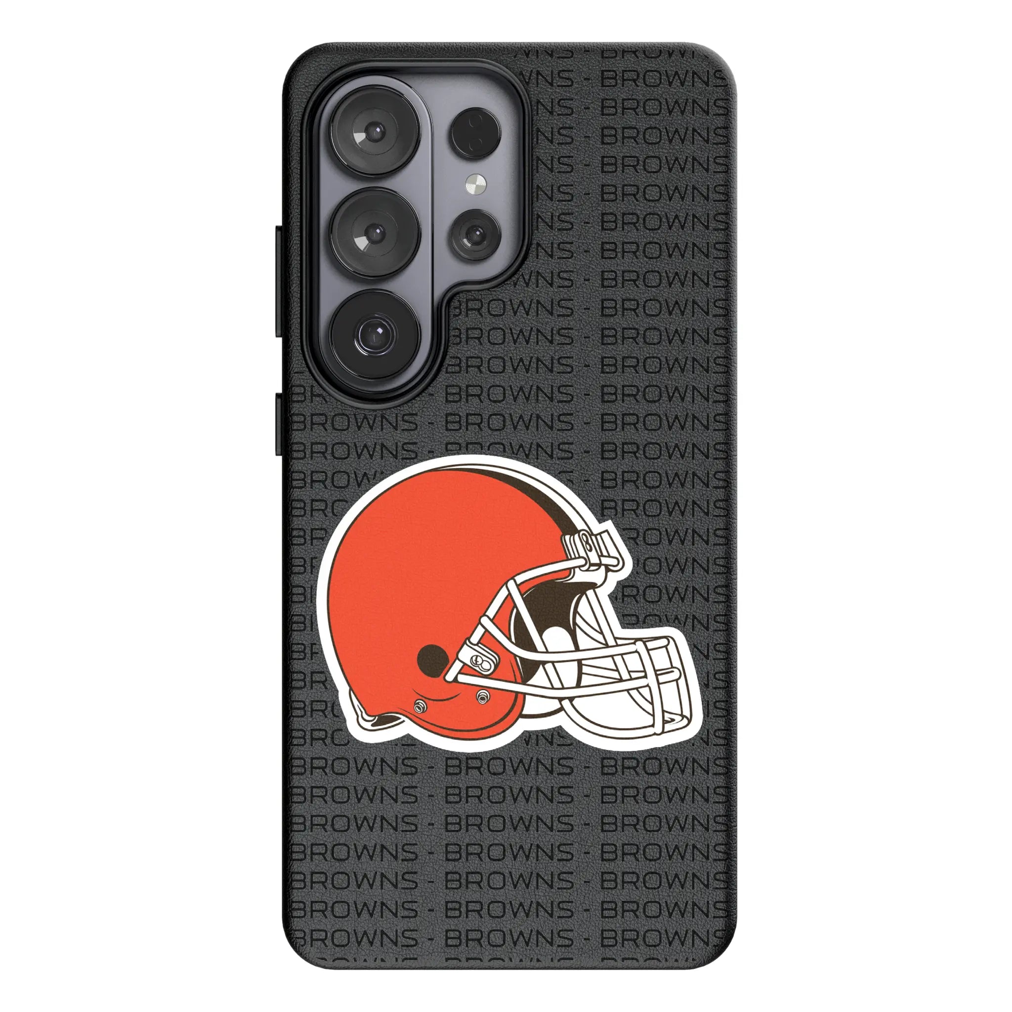 Cleveland Browns Text Backdrop MagSafe Compatible Phone Case for Samsung Galaxy