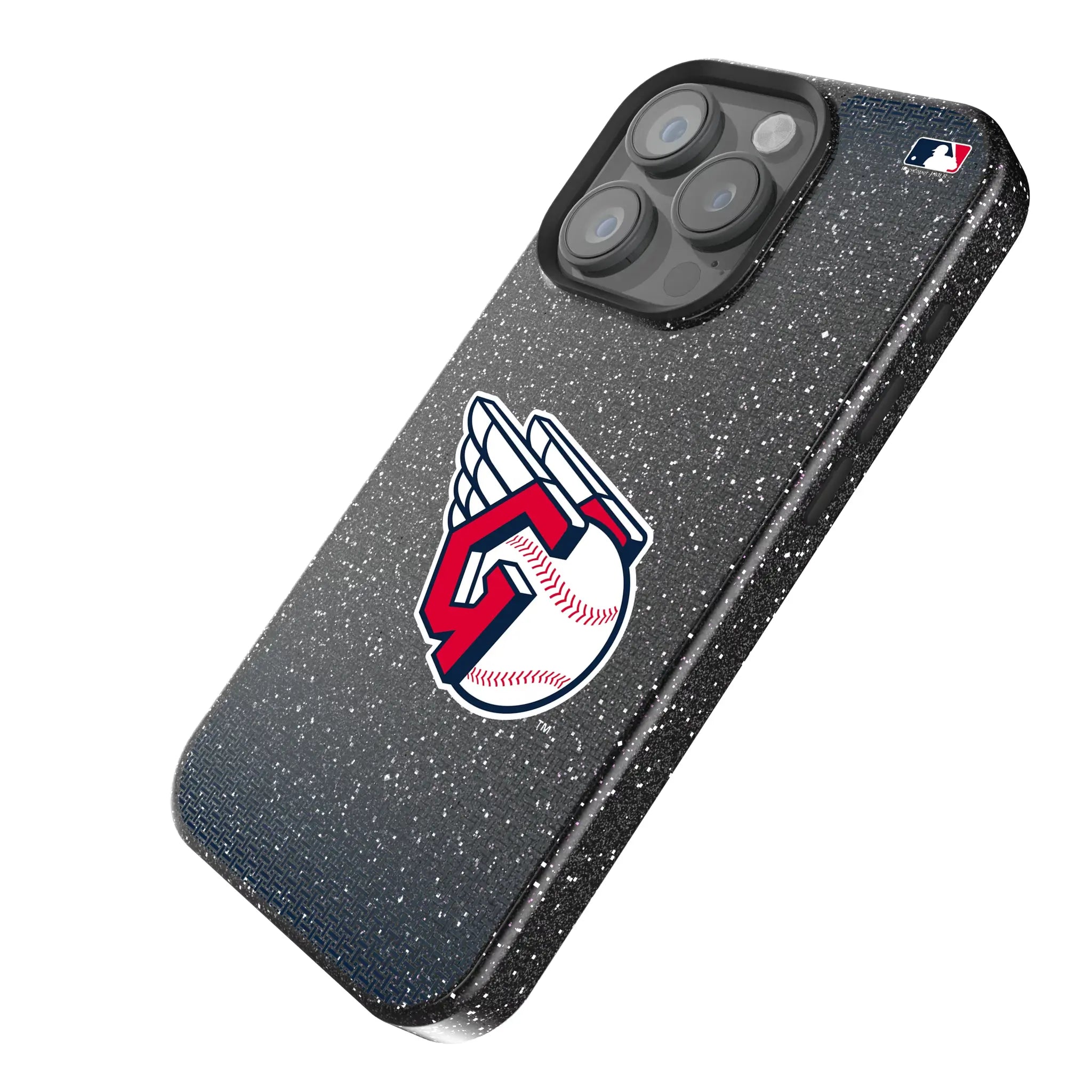 Cleveland Guardians Linen Bling Phone Case for Apple iPhone