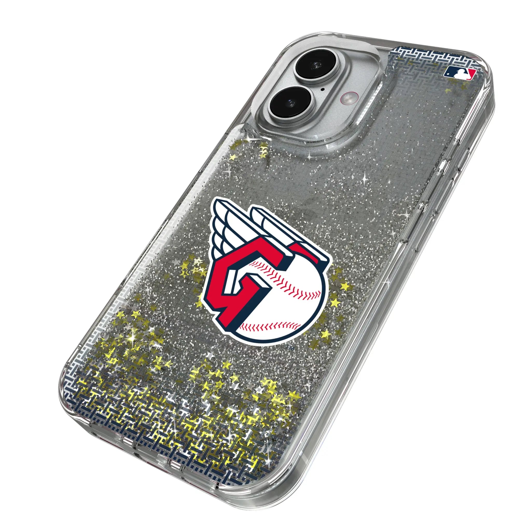 Cleveland Guardians Linen Glitter Phone Case