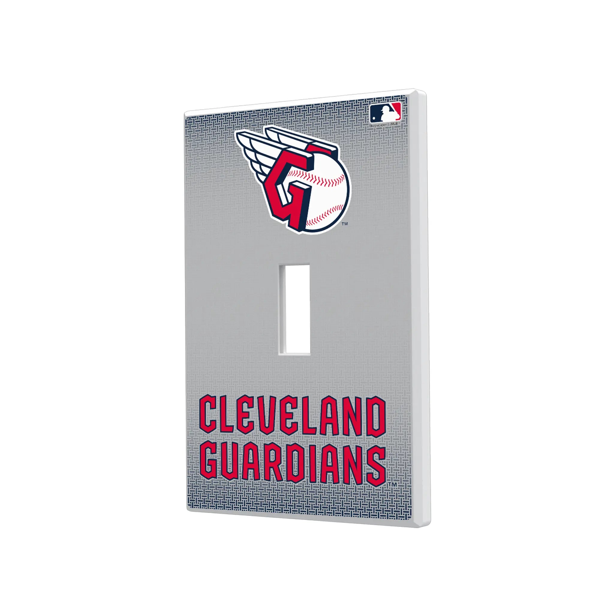 Cleveland Guardians Linen Hidden-Screw Light Switch Plate