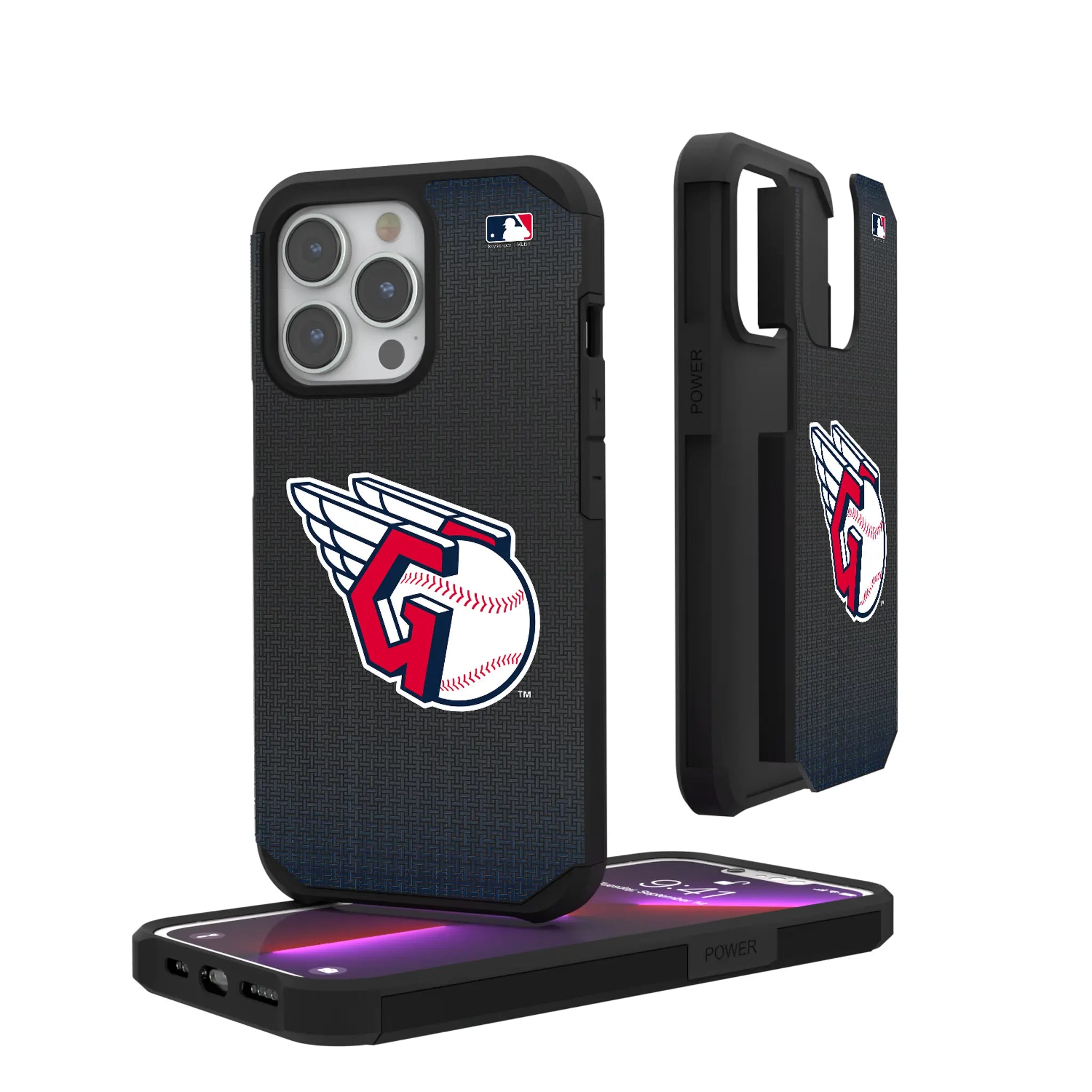 Cleveland Guardians Linen Rugged Phone Case