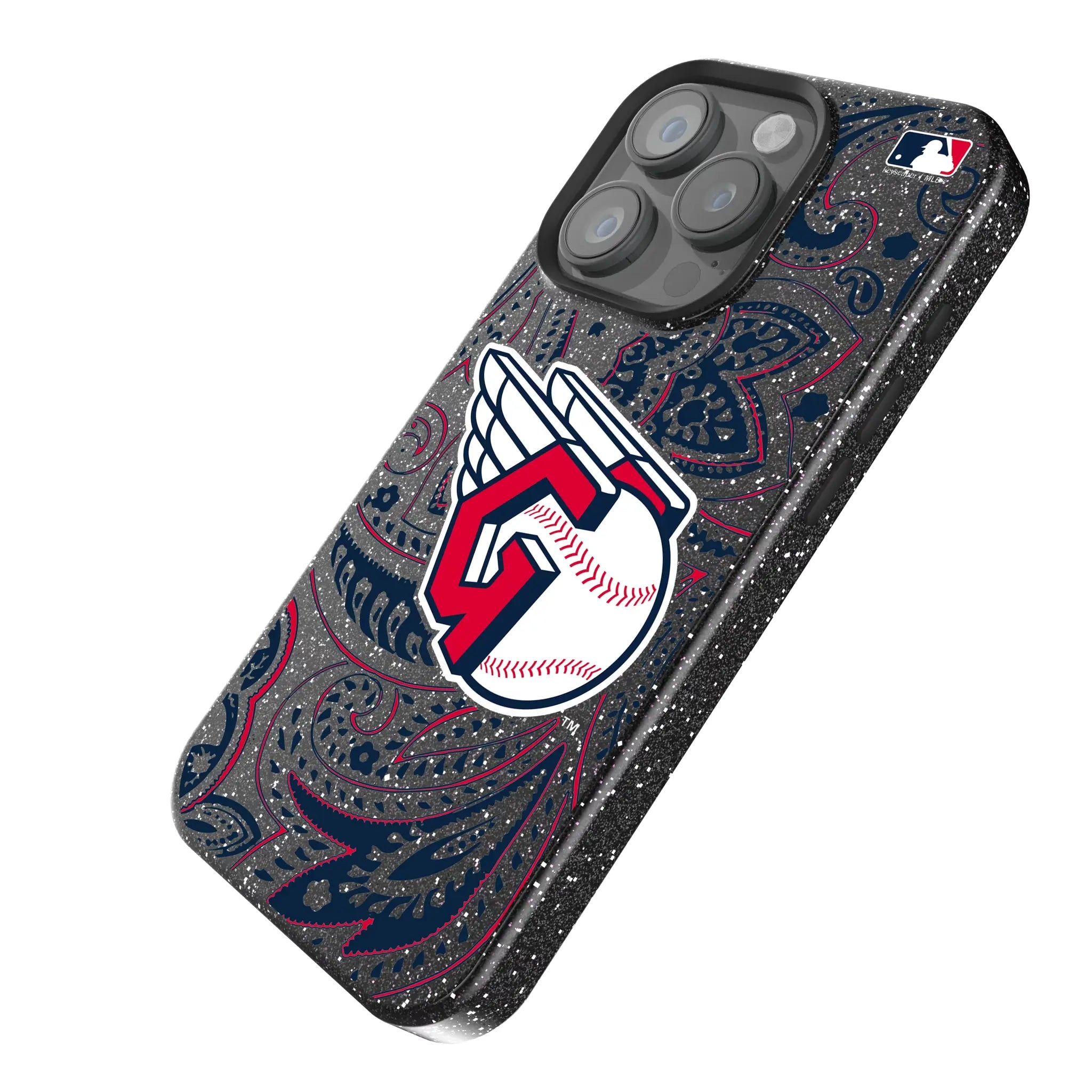 Cleveland Guardians Paisley Bling Phone Case