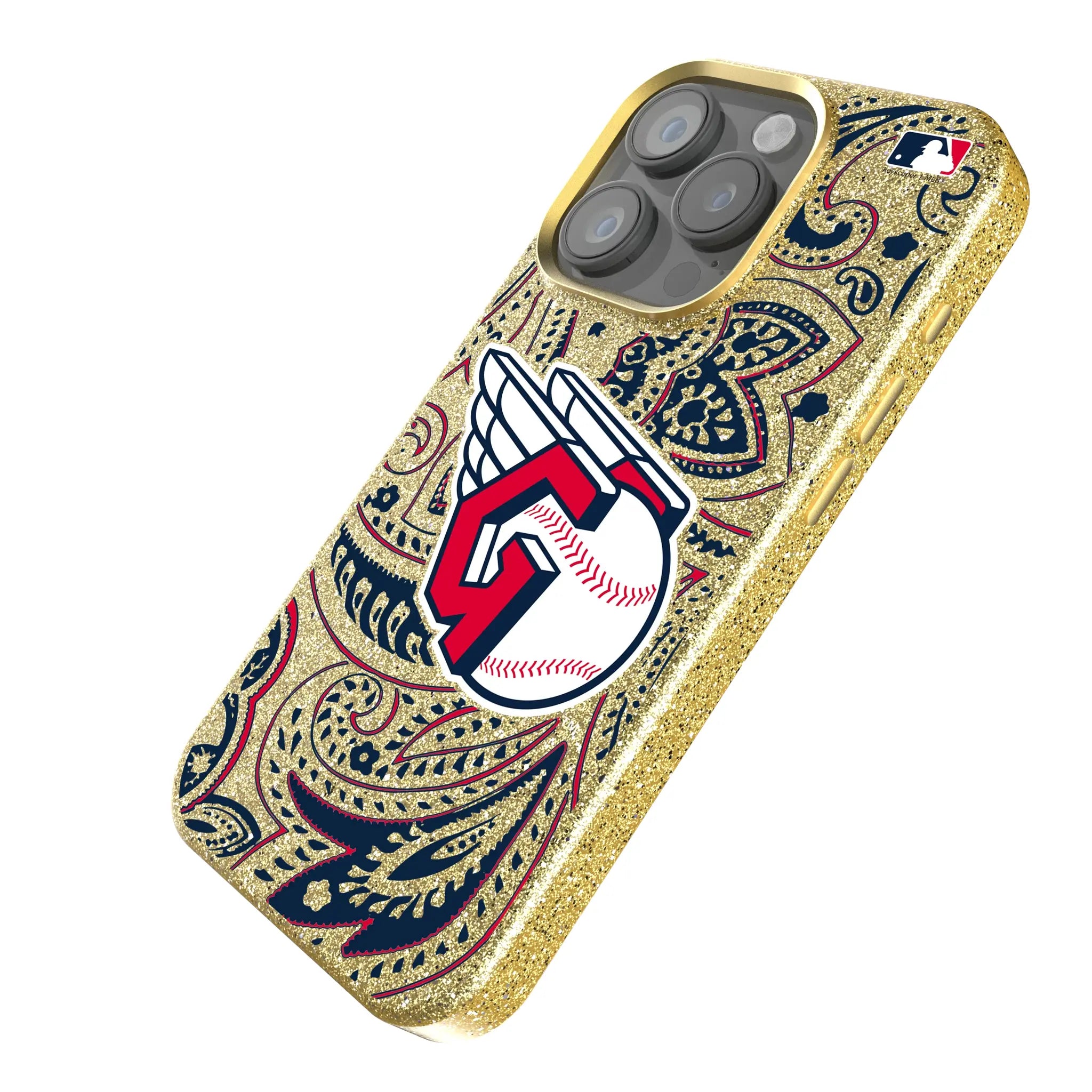 Cleveland Guardians Paisley Bling Phone Case