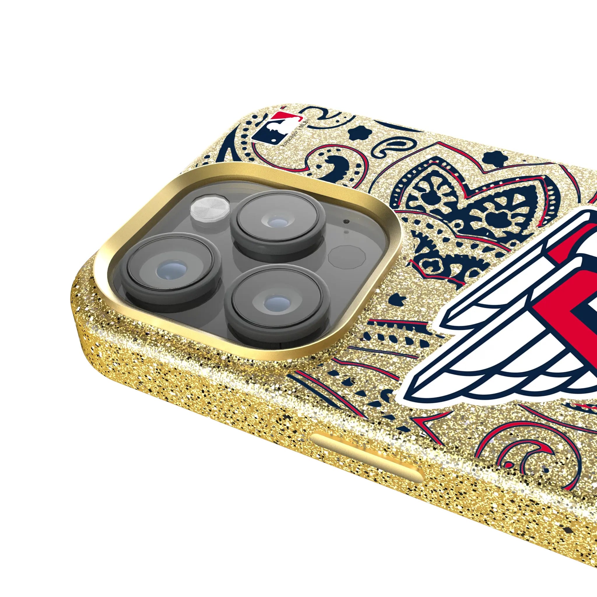 Cleveland Guardians Paisley Bling Phone Case