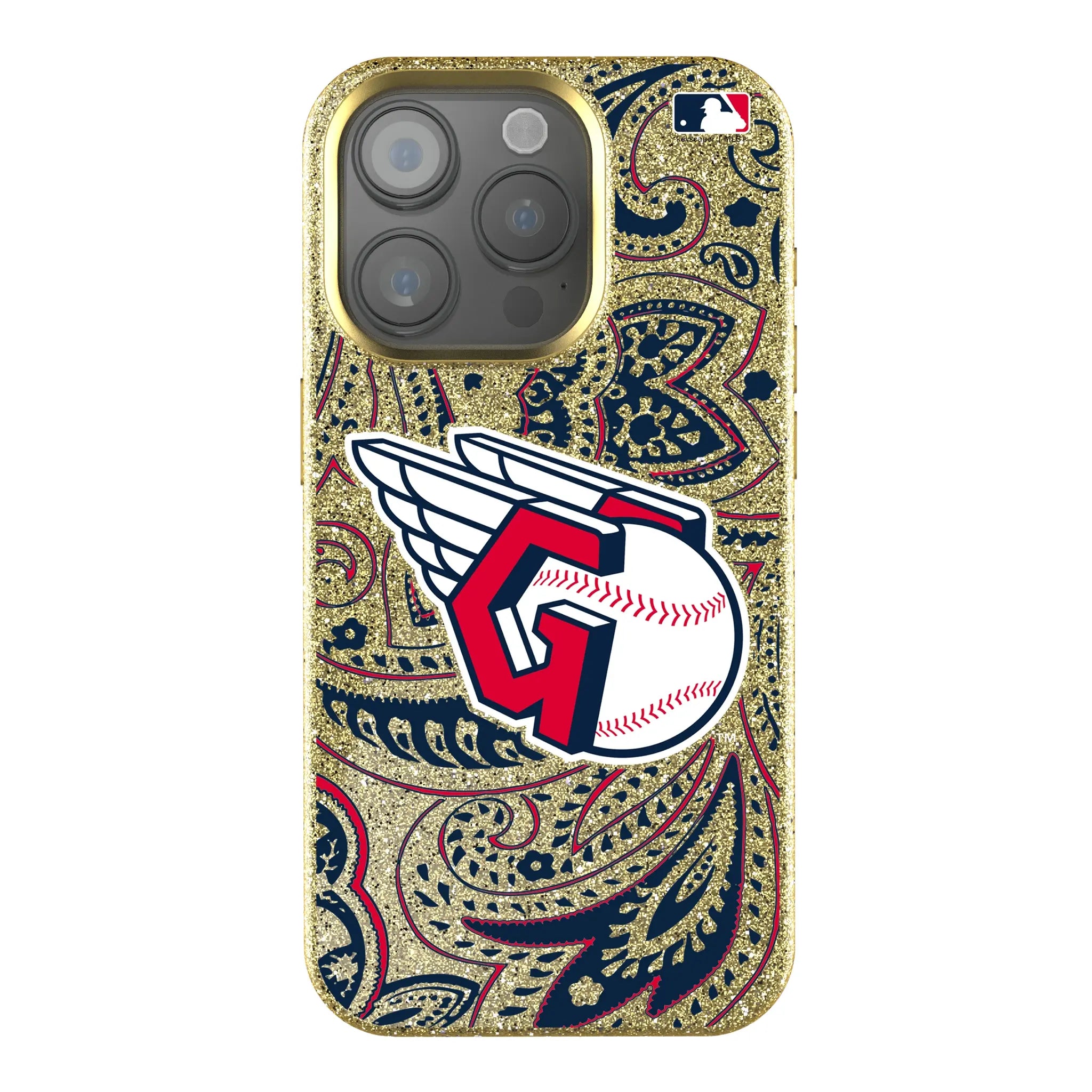 Cleveland Guardians Paisley Bling Phone Case