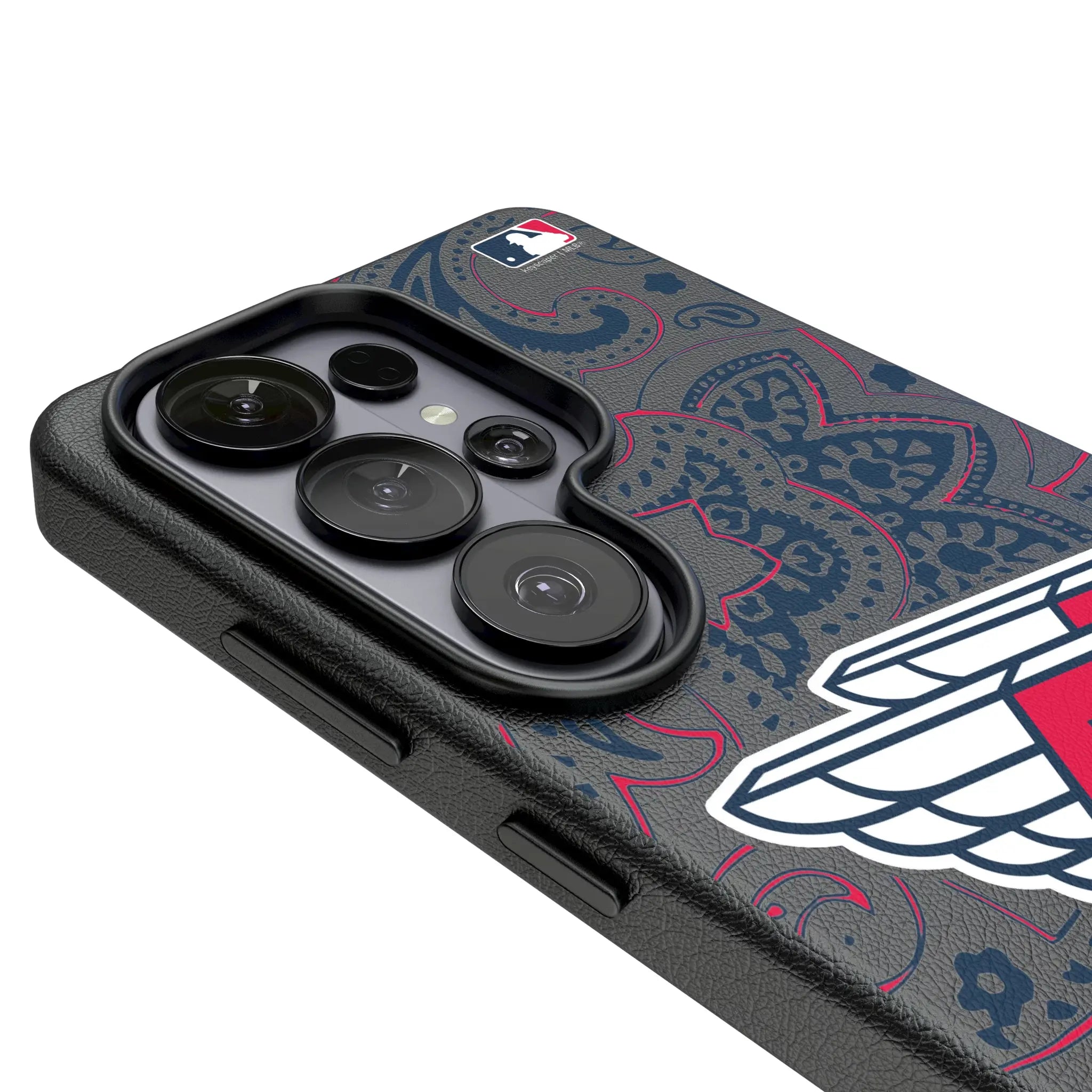 Cleveland Guardians Paisley MagSafe Compatible Phone Case for Samsung Galaxy