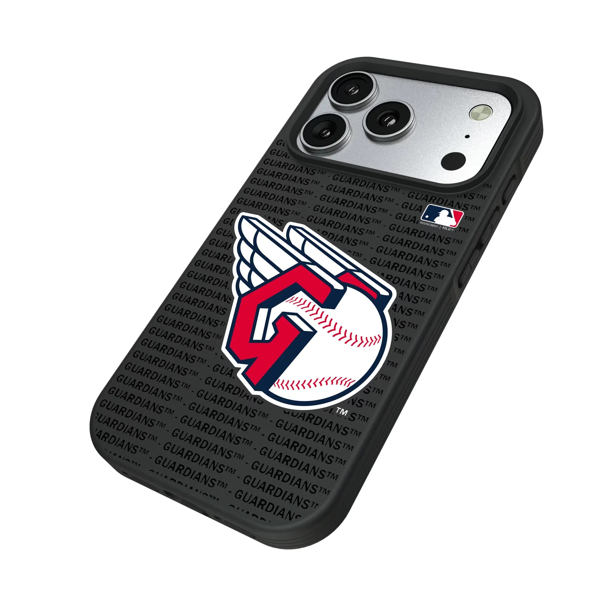 Cleveland Guardians Text Backdrop Bump Phone Case