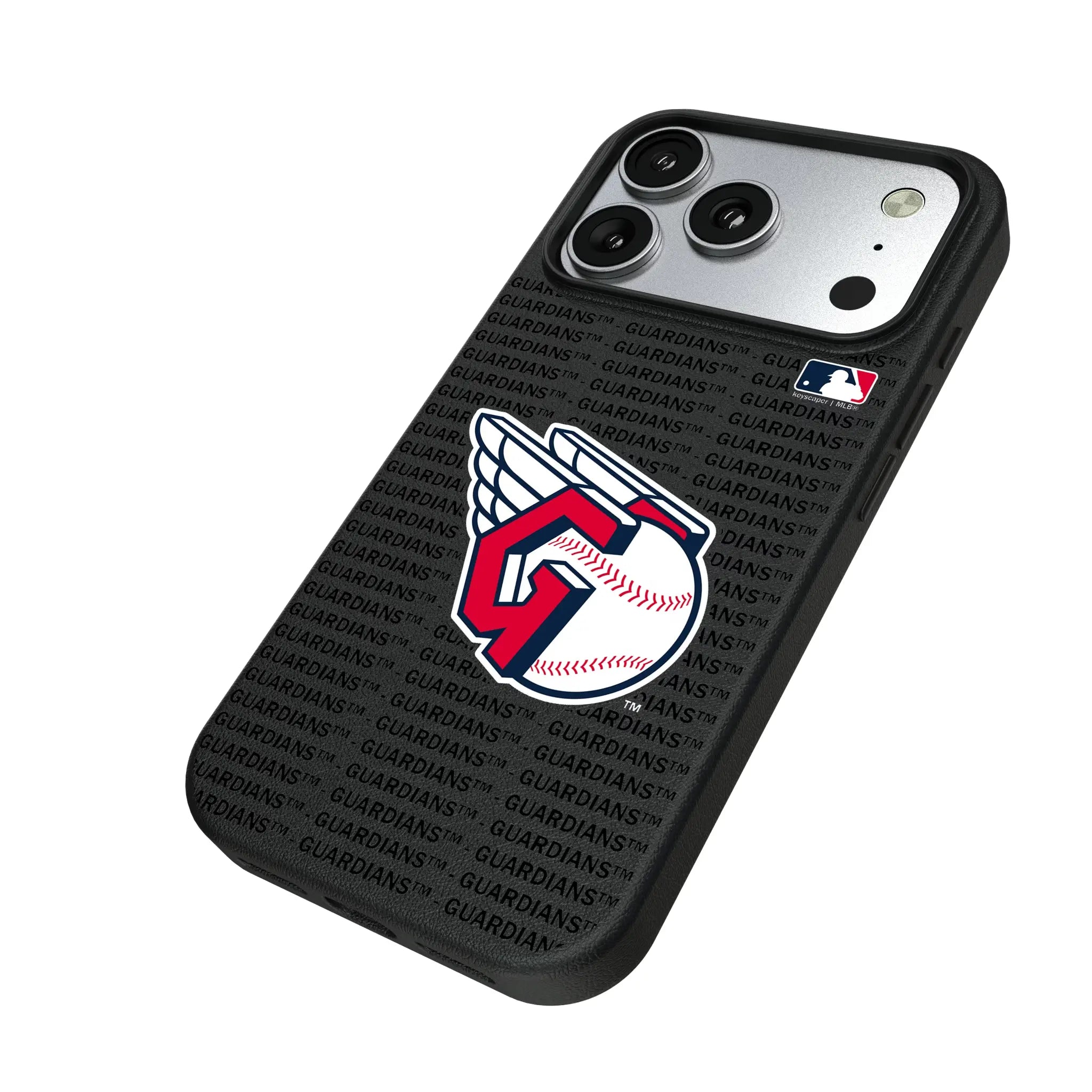 Cleveland Guardians Text Backdrop MagSafe Compatible Phone Case for Apple iPhone