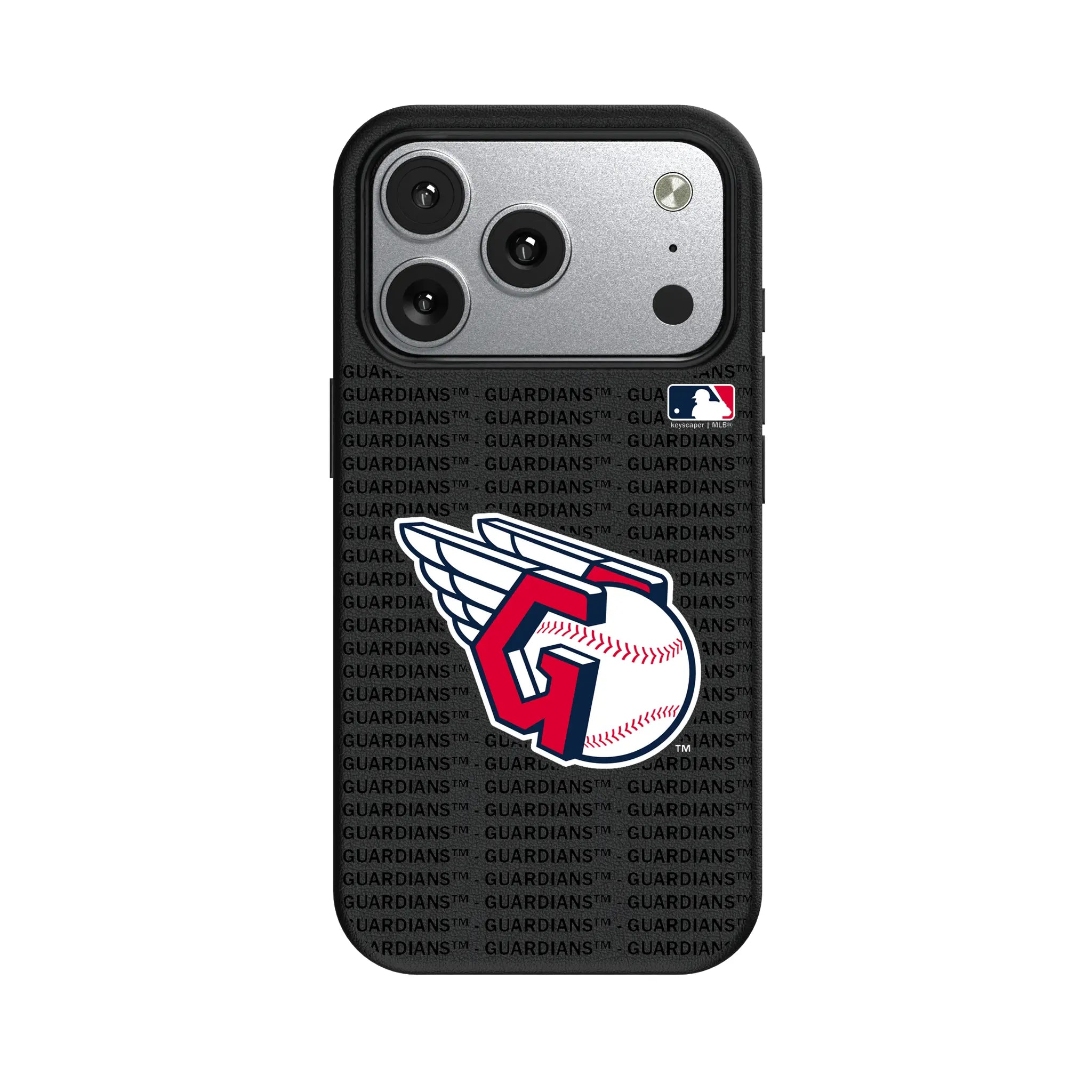 Cleveland Guardians Text Backdrop MagSafe Compatible Phone Case for Apple iPhone