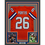 Framed Autographed/Signed Clinton Portis 35x39 Denver Retro Orange Football Jersey Beckett BAS COA