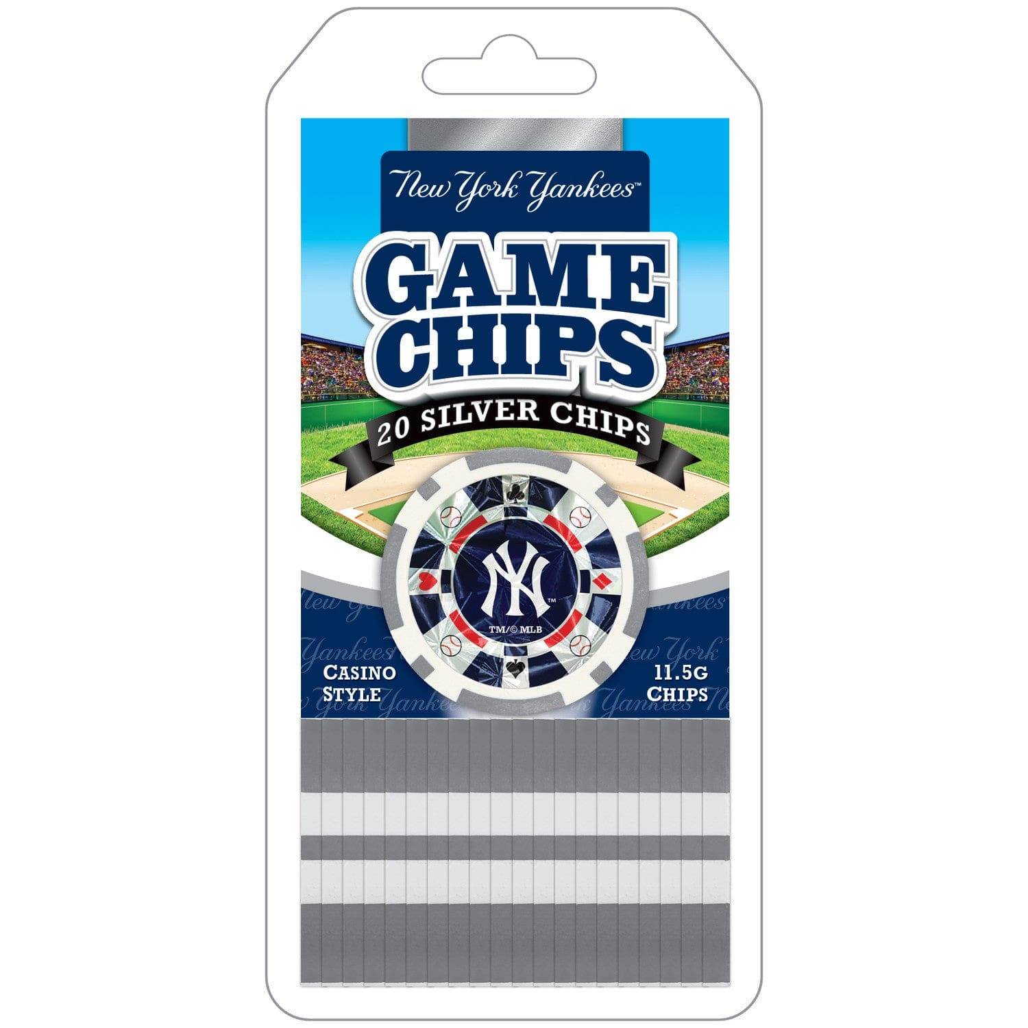 New York Yankees 20-Piece Poker Chip Set - Sports Gifts, Sports Memorabilia, Sports Collectibles, Fan Shop