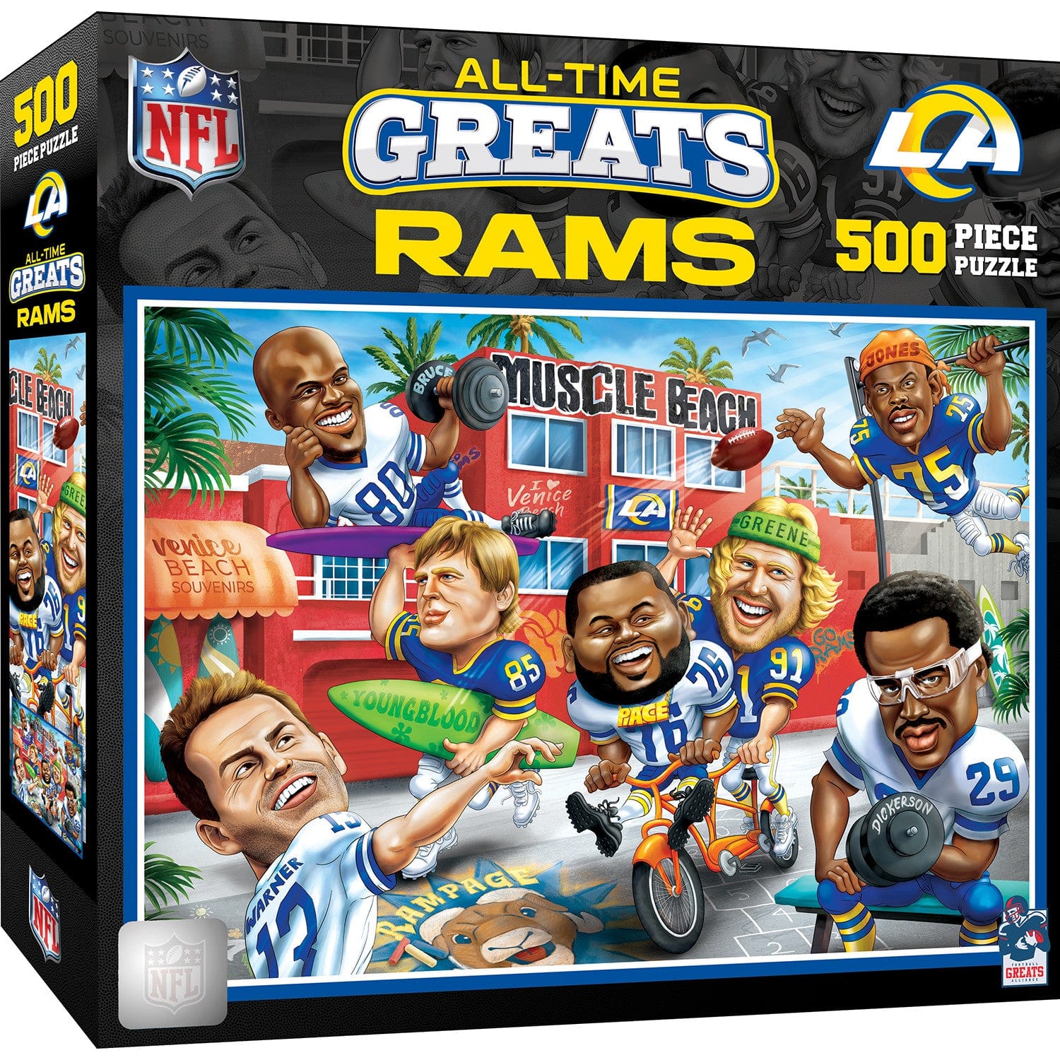 Los Angeles Rams All-Time Greats 500-Piece Jigsaw Puzzle