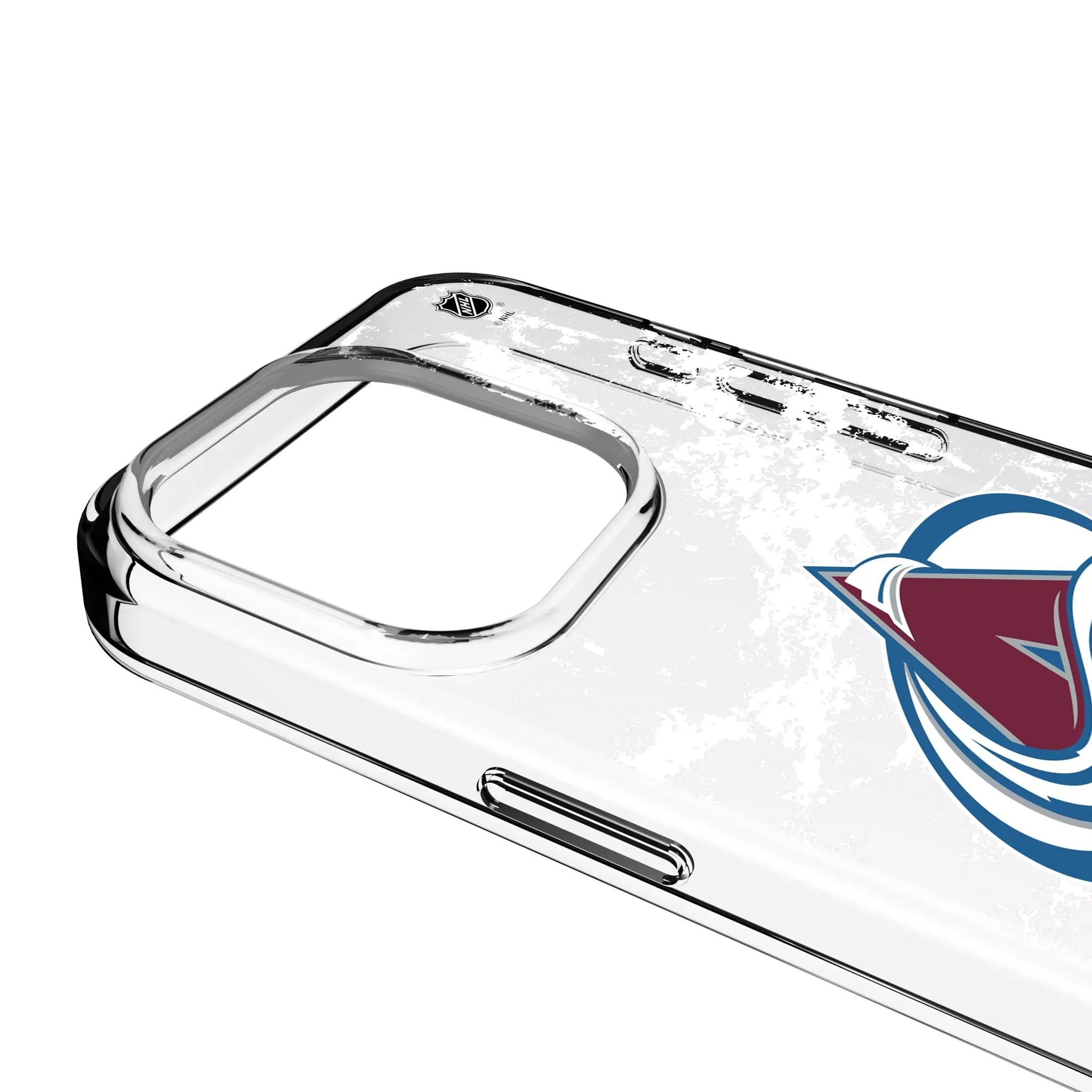 Colorado Avalanche Ice Stripe Clear Phone Case for Apple iPhone