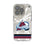 Colorado Avalanche Ice Stripe Clear Phone Case for Apple iPhone