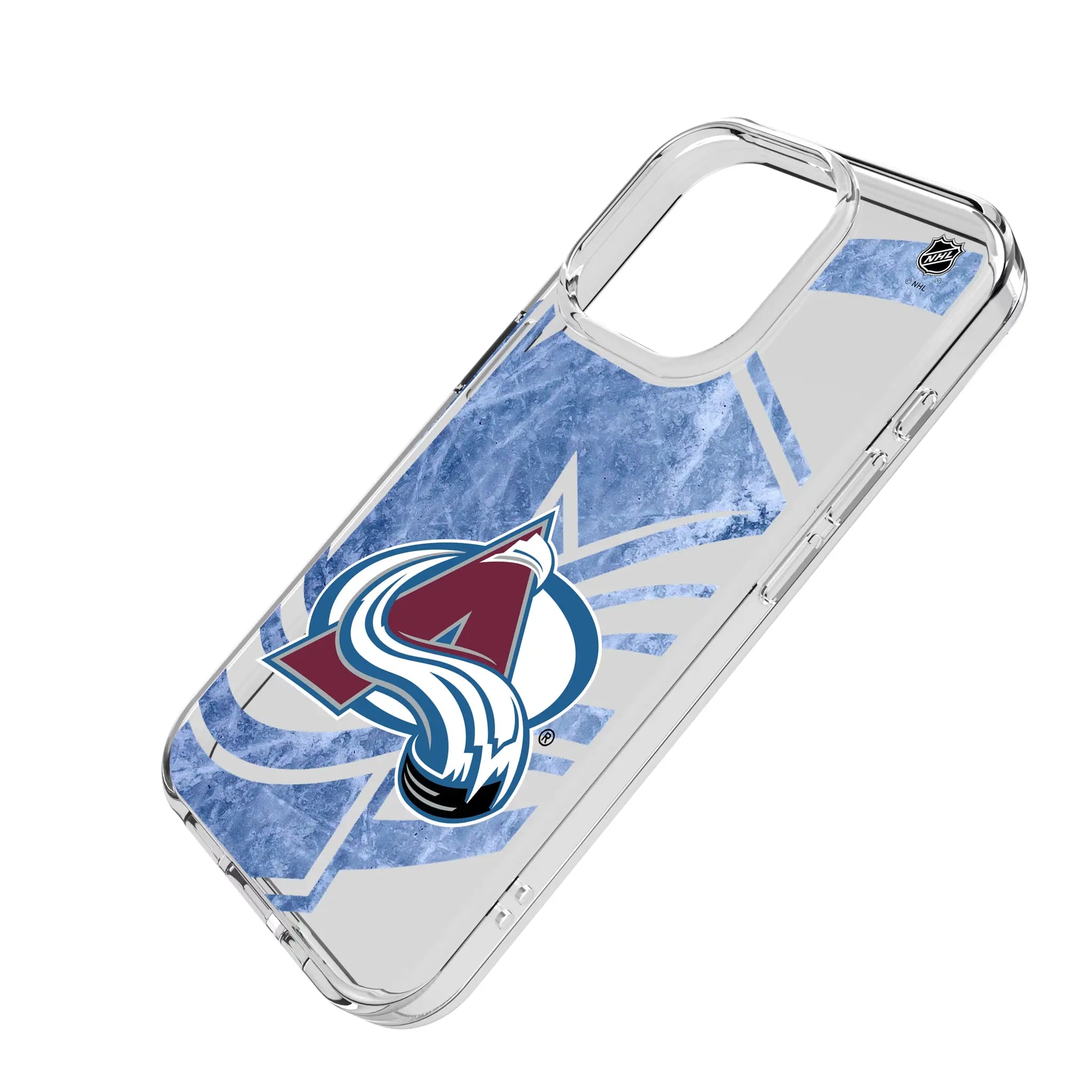 Colorado Avalanche Ice Tilt Clear Phone Case for Apple iPhone