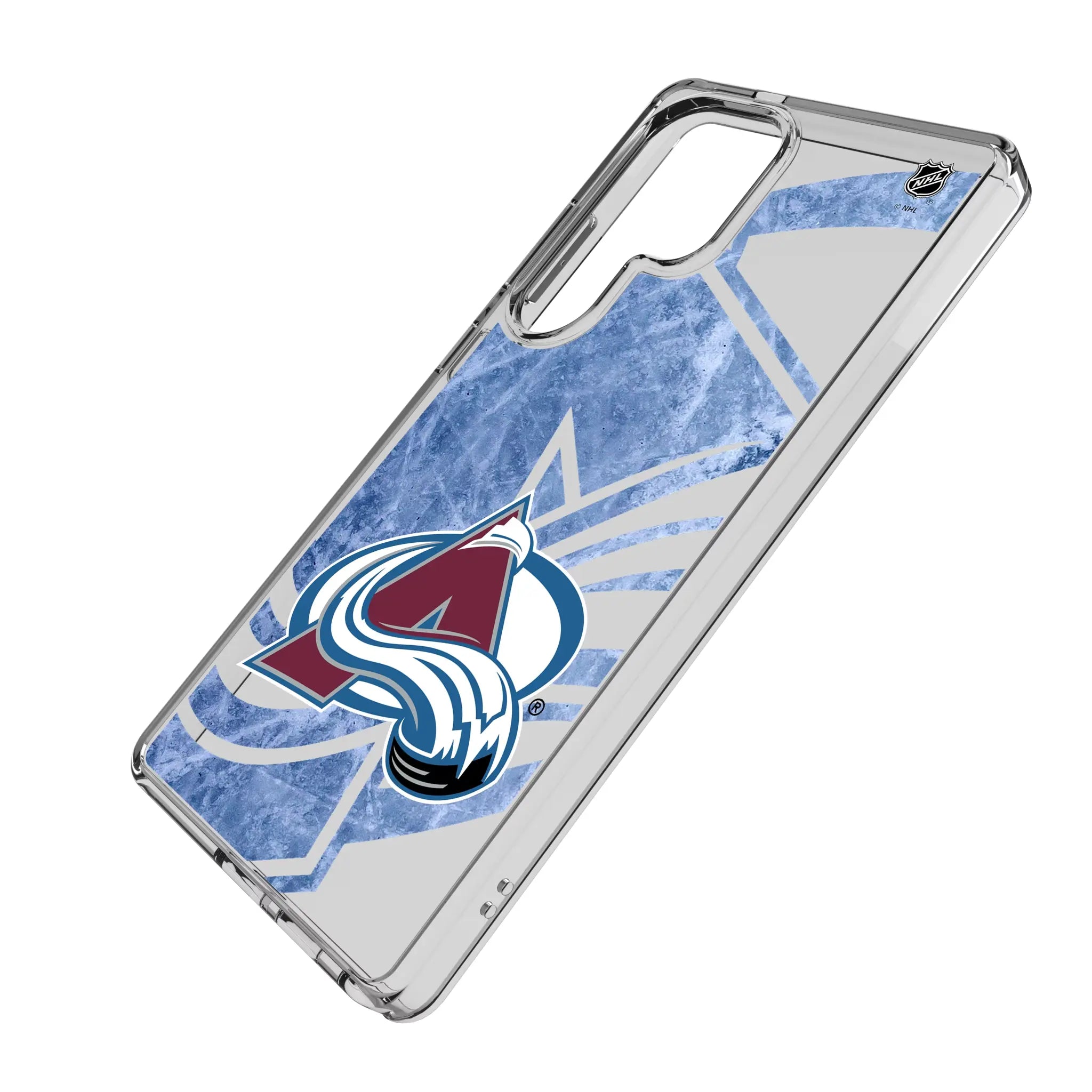 Colorado Avalanche Ice Tilt Clear Phone Case for Samsung Galaxy