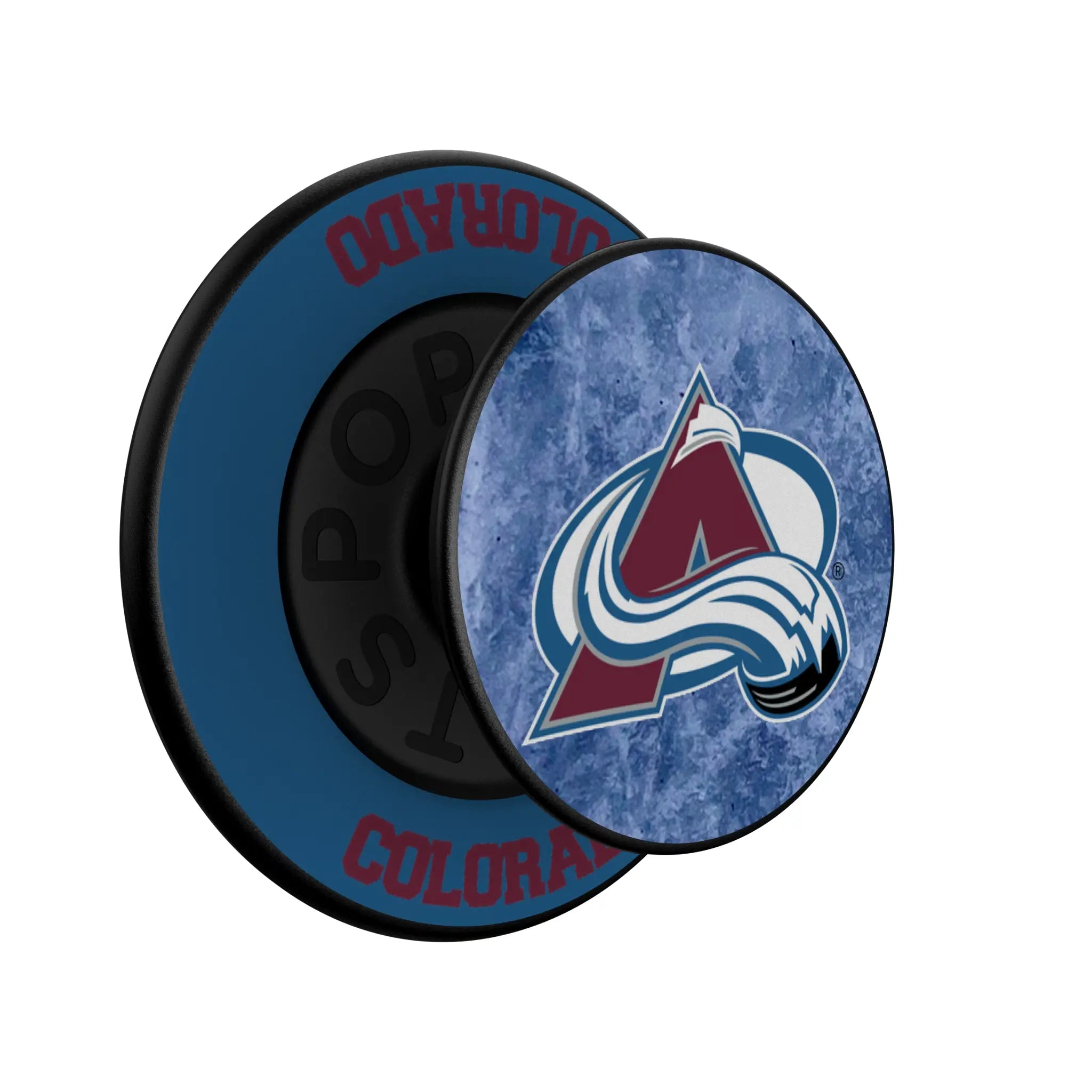Colorado Avalanche Ice Wordmark PopSockets Magnetic Phone Grip and Stand