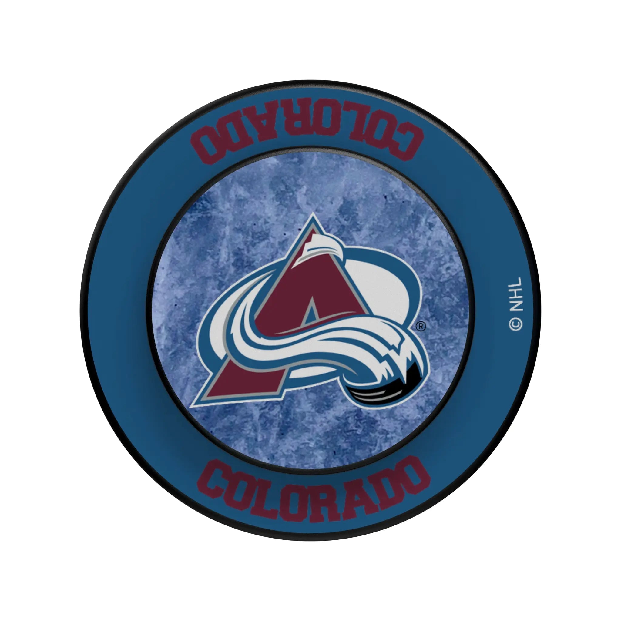 Colorado Avalanche Ice Wordmark PopSockets Magnetic Phone Grip and Stand
