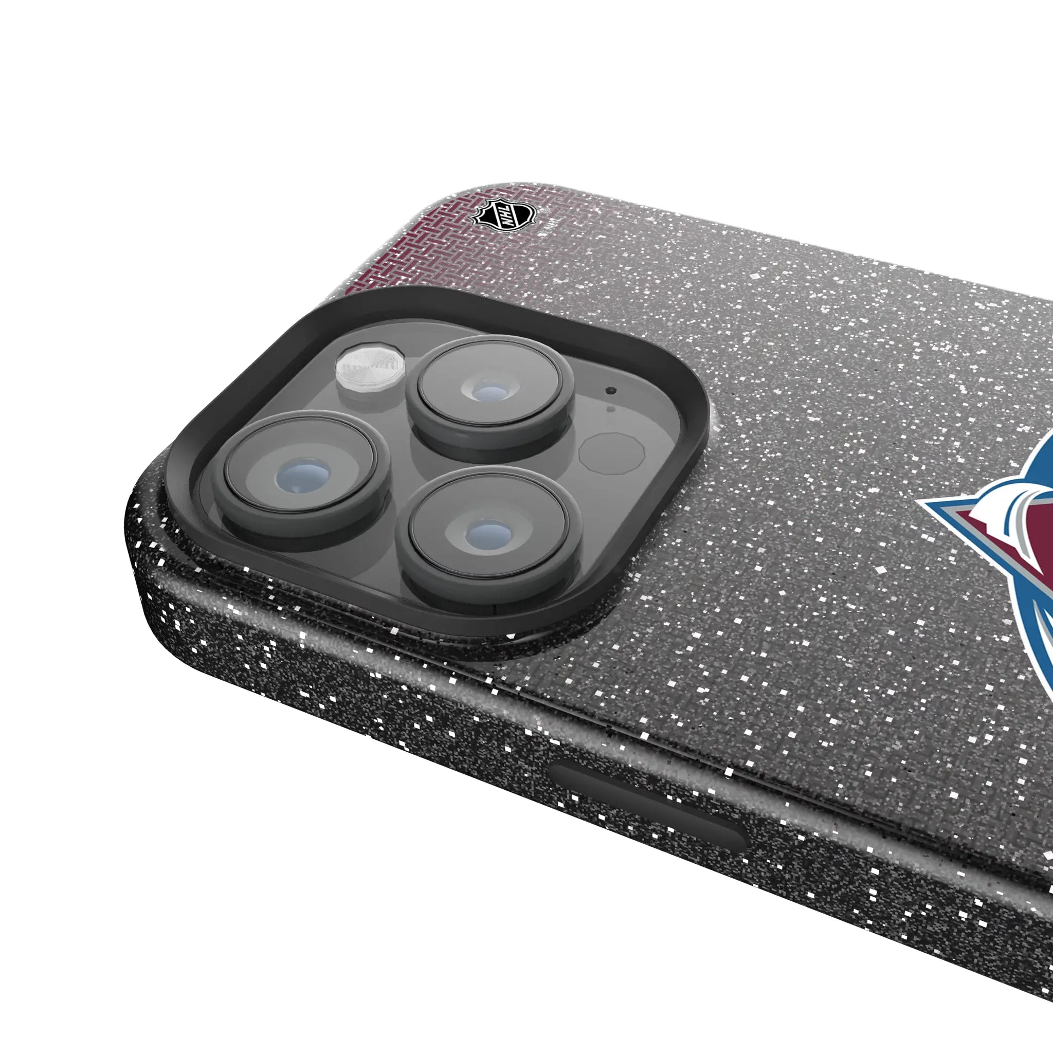 Colorado Avalanche Linen Bling Phone Case for Apple iPhone