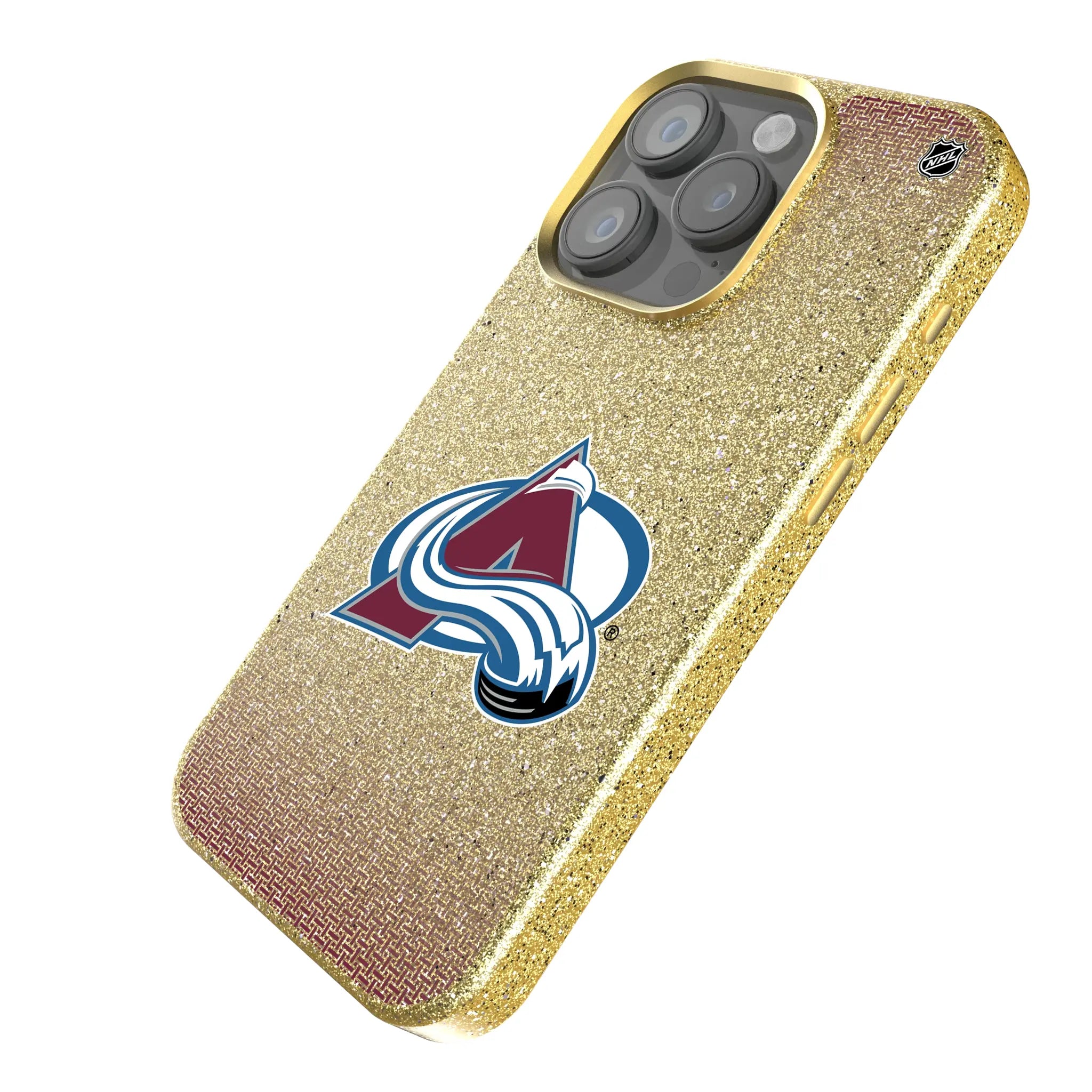 Colorado Avalanche Linen Bling Phone Case for Apple iPhone