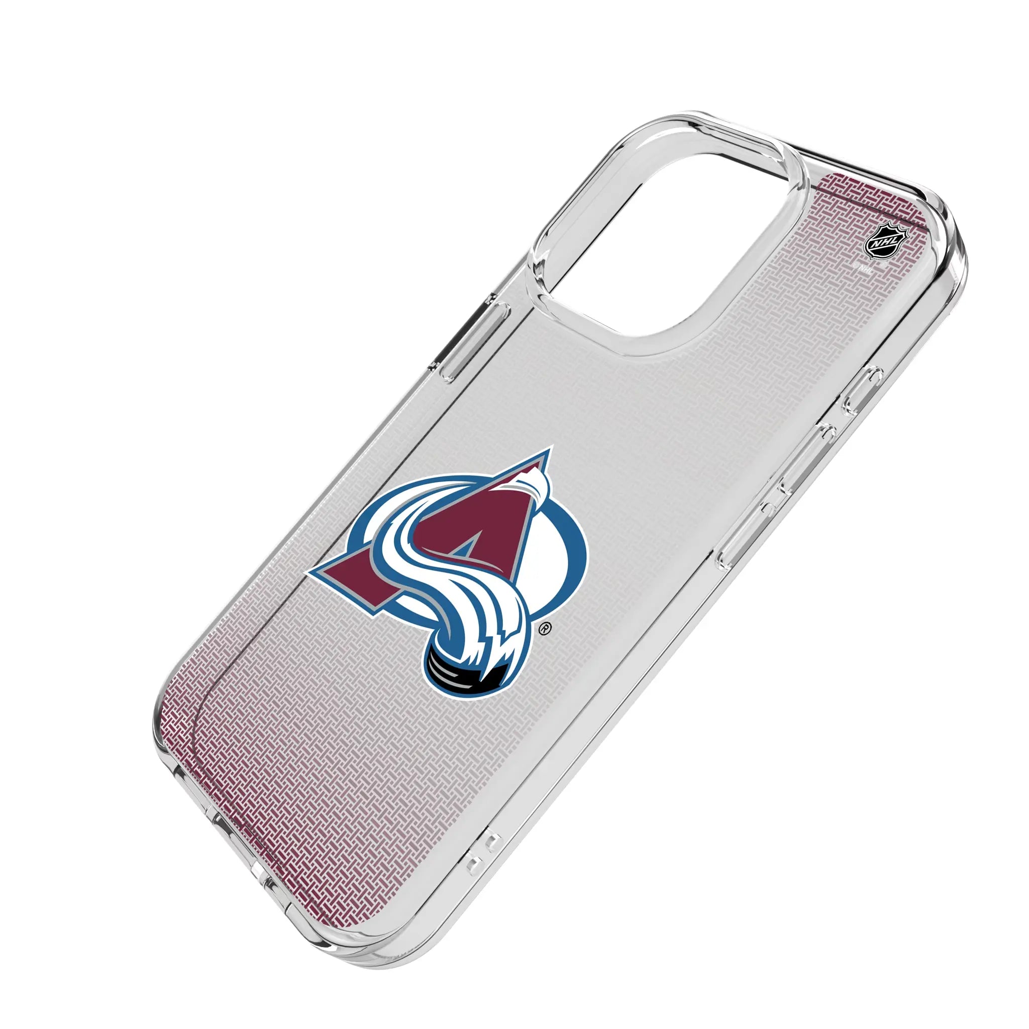 Colorado Avalanche Linen Clear Phone Case for Apple iPhone