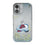 Colorado Avalanche Linen Glitter Phone Case