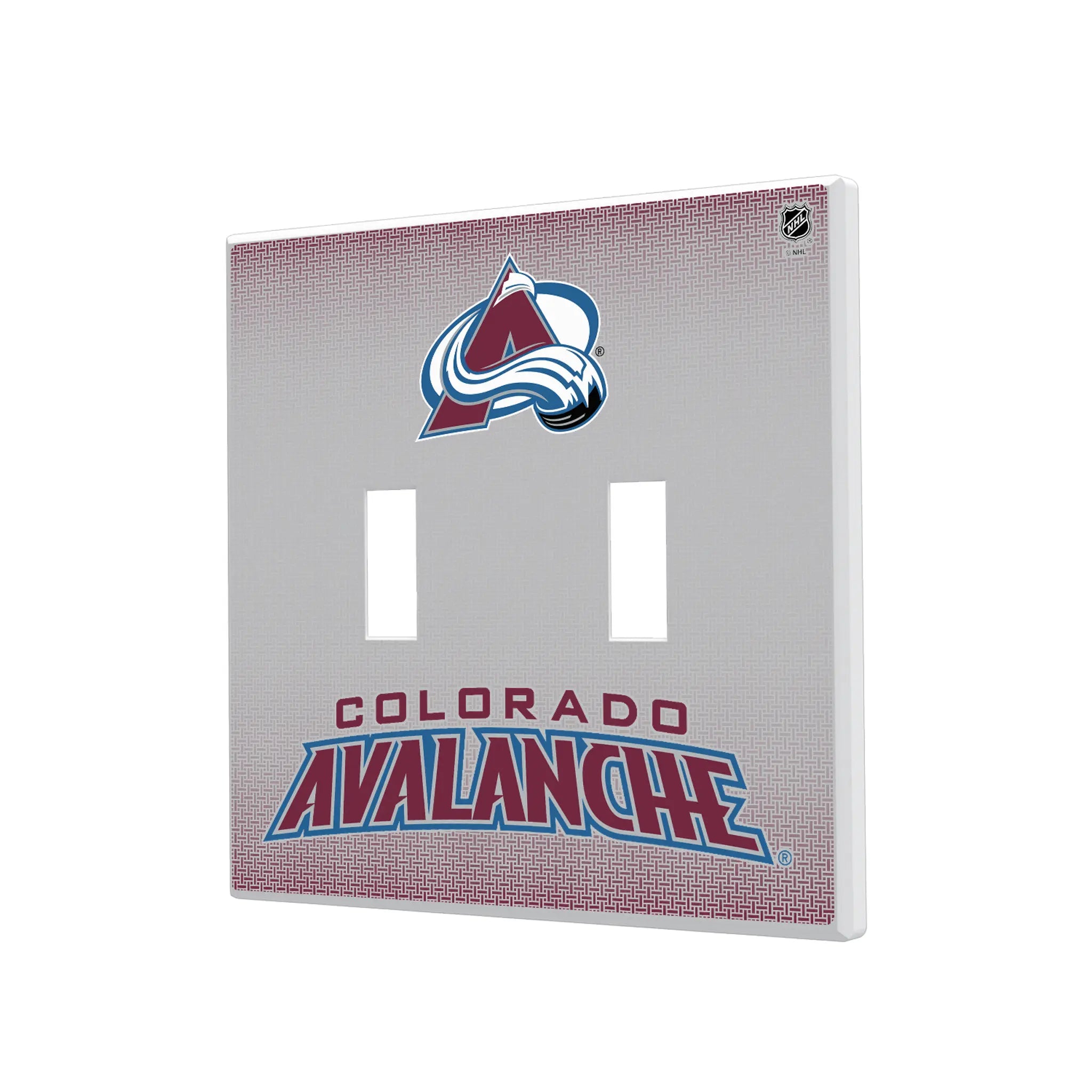 Colorado Avalanche Linen Hidden-Screw Light Switch Plate