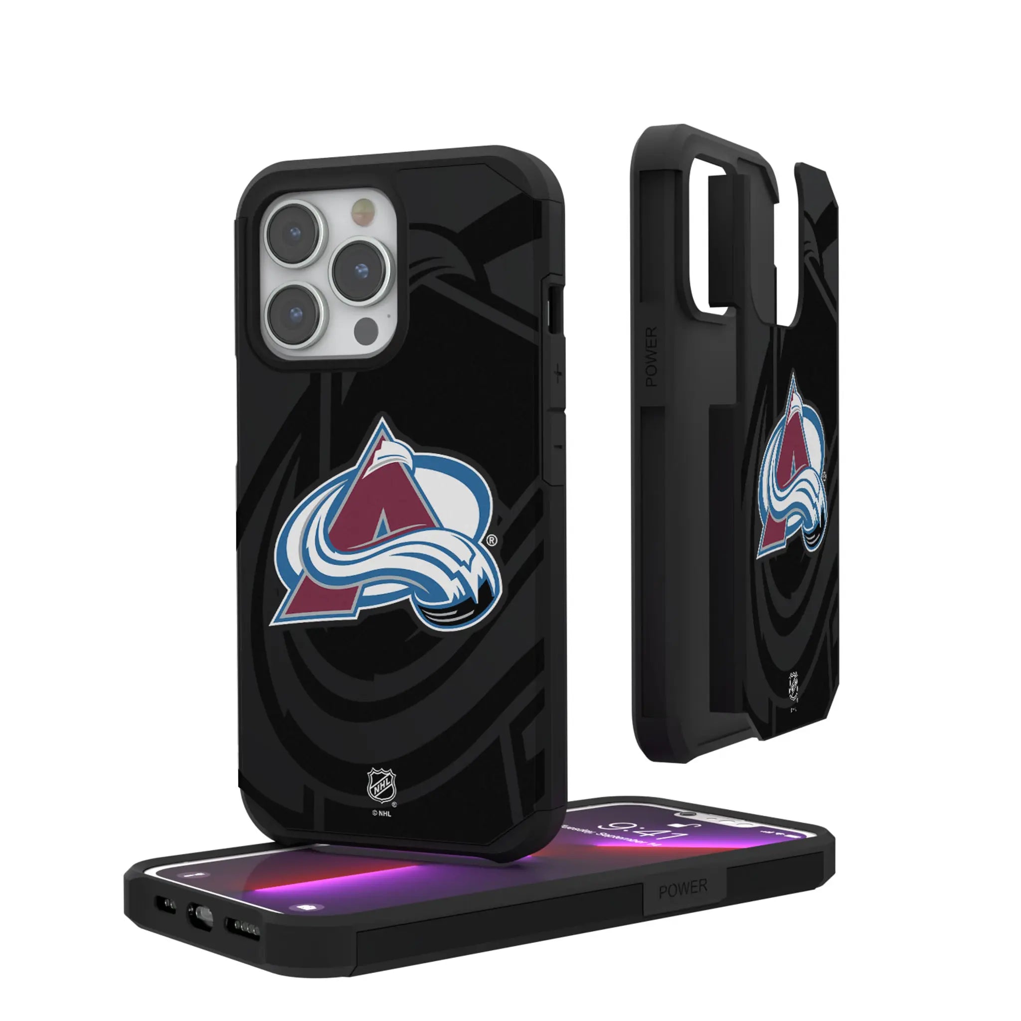 Colorado Avalanche Monocolor Tilt Rugged Phone Case