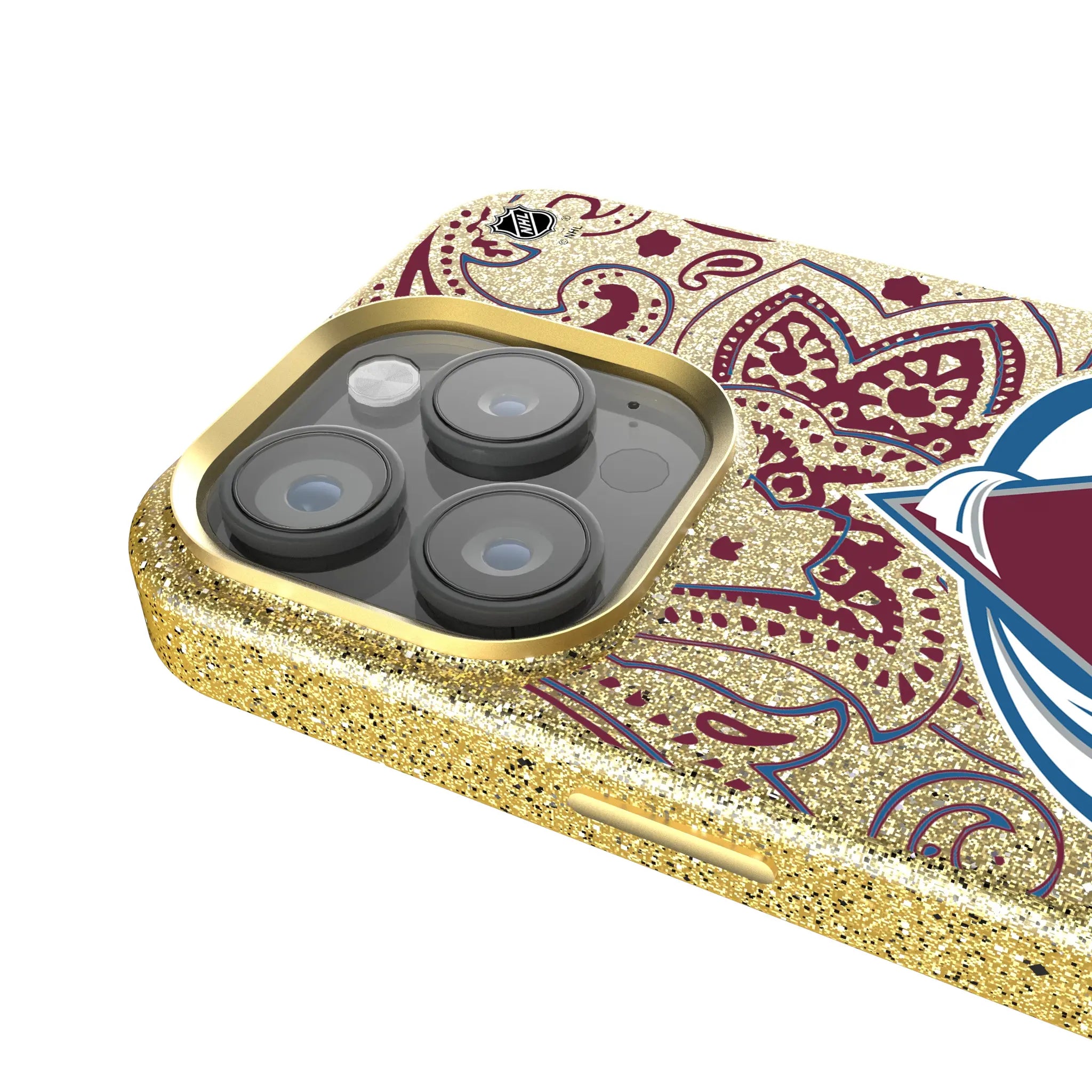 Colorado Avalanche Paisley Bling Phone Case