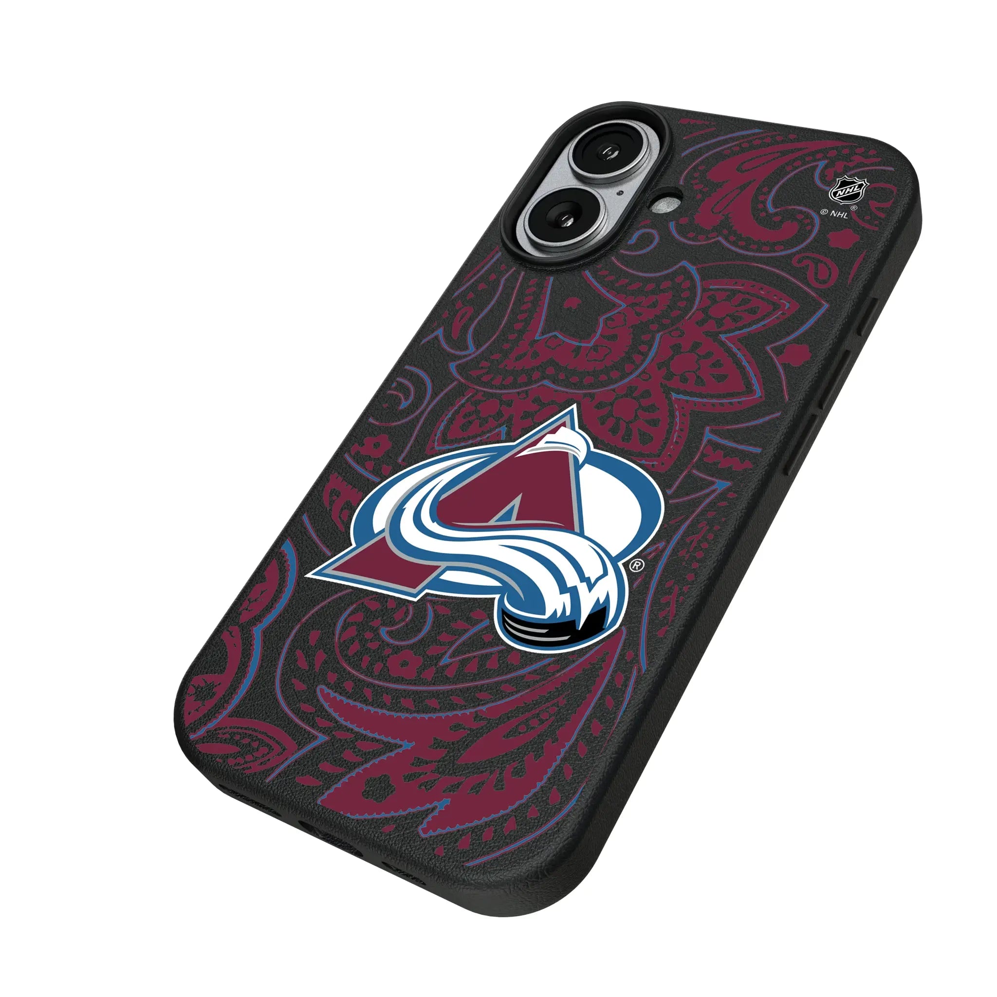 Colorado Avalanche Paisley MagSafe Compatible Phone Case for Apple iPhone