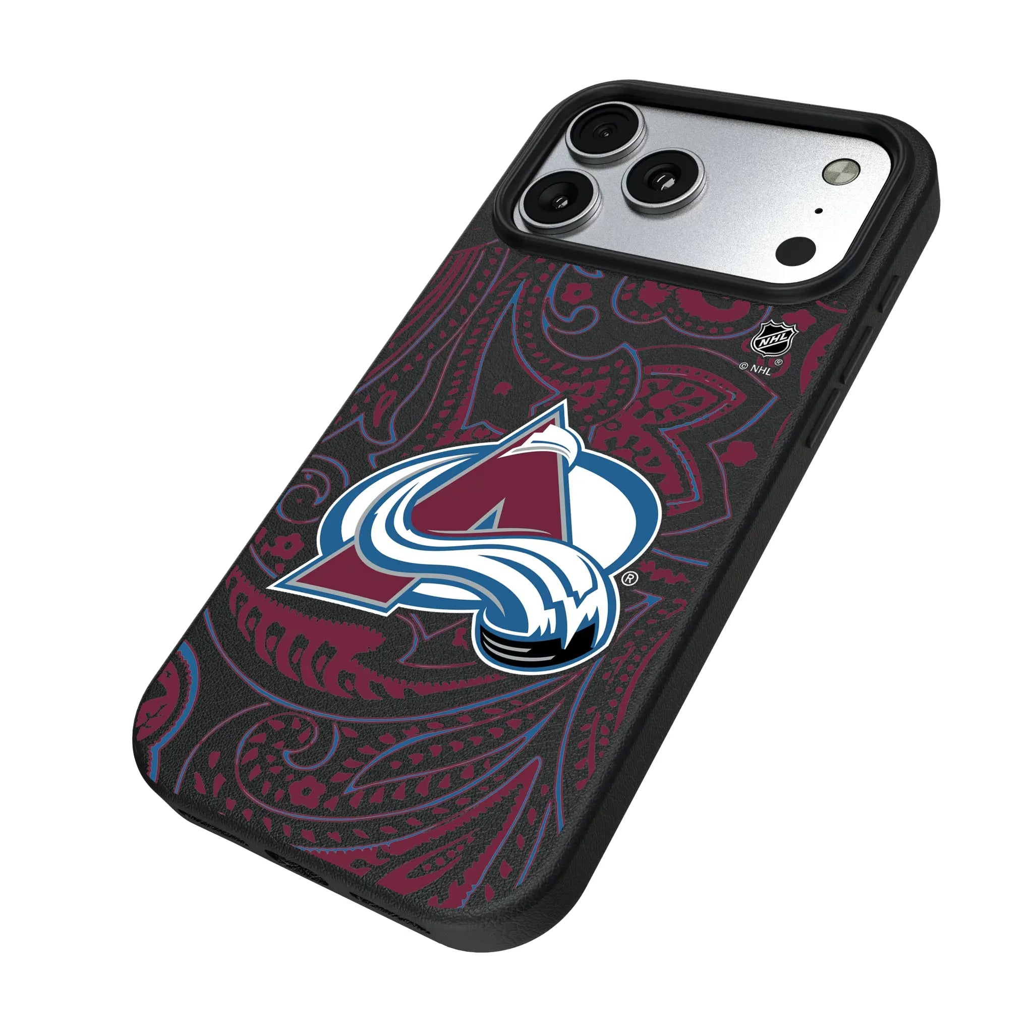 Colorado Avalanche Paisley MagSafe Compatible Phone Case for Apple iPhone