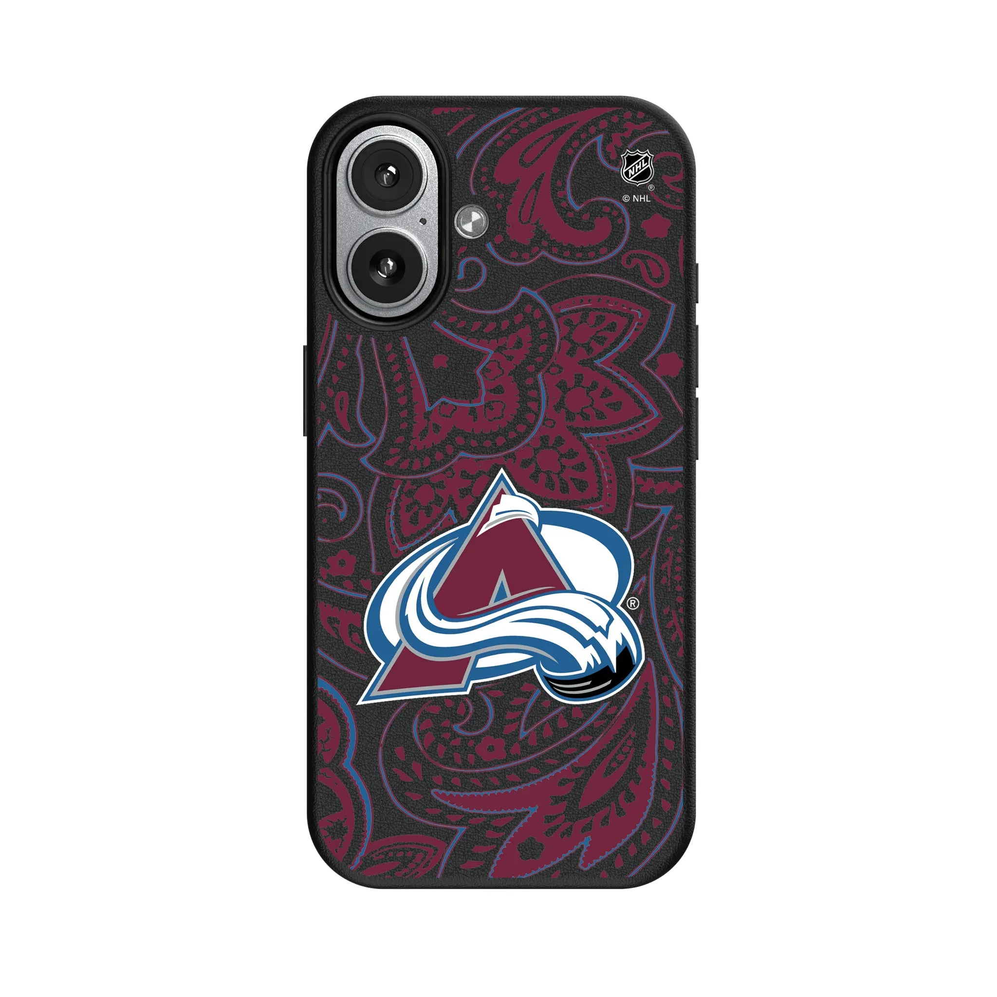 Colorado Avalanche Paisley MagSafe Compatible Phone Case for Apple iPhone