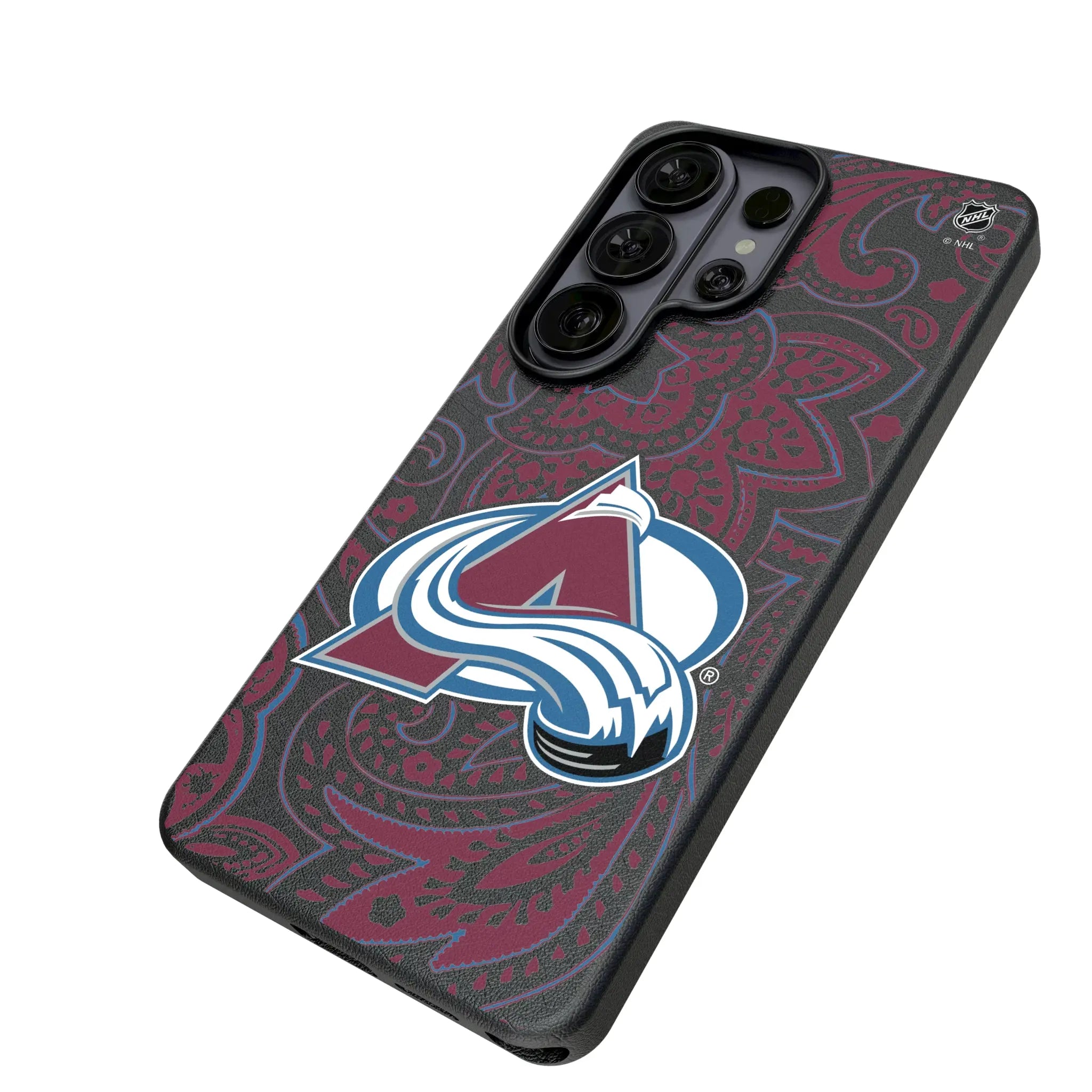 Colorado Avalanche Paisley MagSafe Compatible Phone Case for Samsung Galaxy