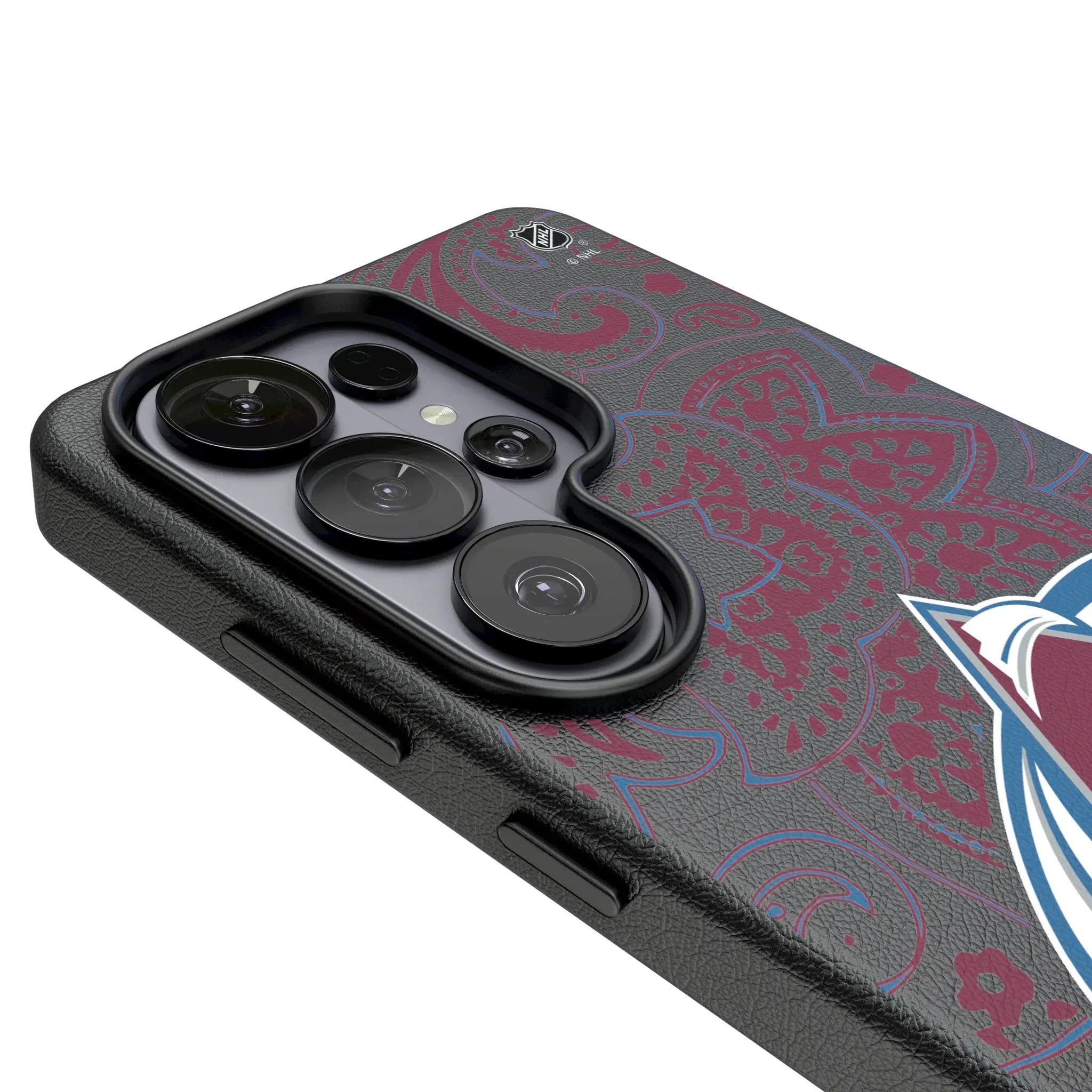 Colorado Avalanche Paisley MagSafe Compatible Phone Case for Samsung Galaxy