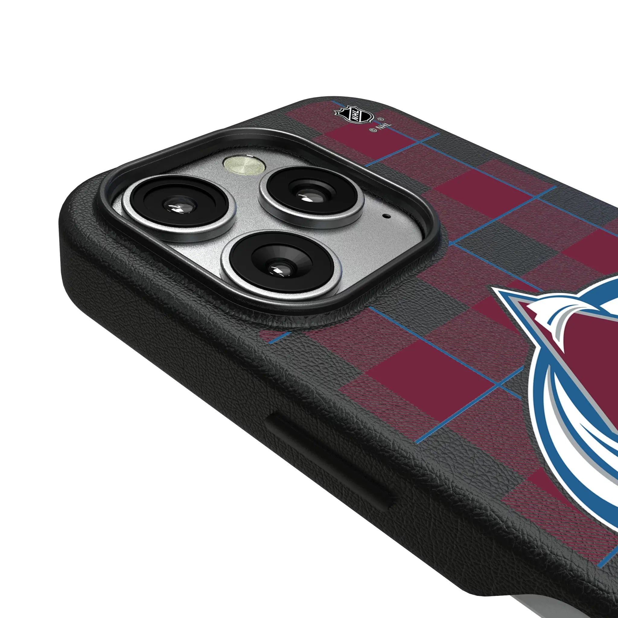Colorado Avalanche Plaid MagSafe Compatible Phone Case for Apple iPhone