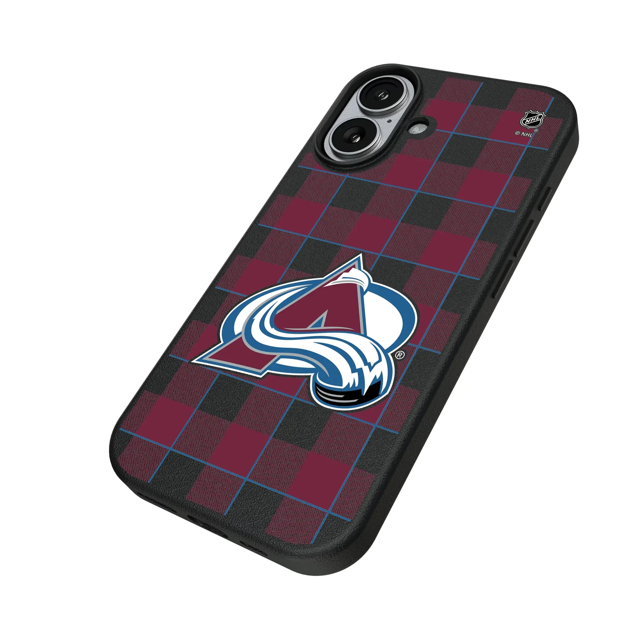Colorado Avalanche Plaid MagSafe Compatible Phone Case for Apple iPhone