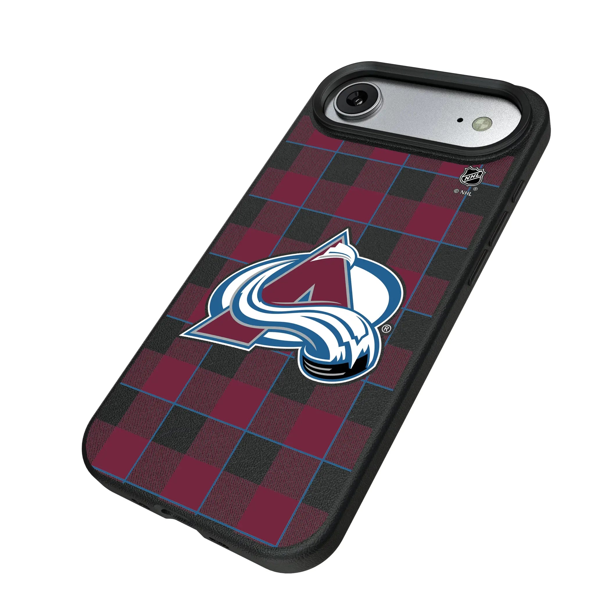 Colorado Avalanche Plaid MagSafe Compatible Phone Case for Apple iPhone