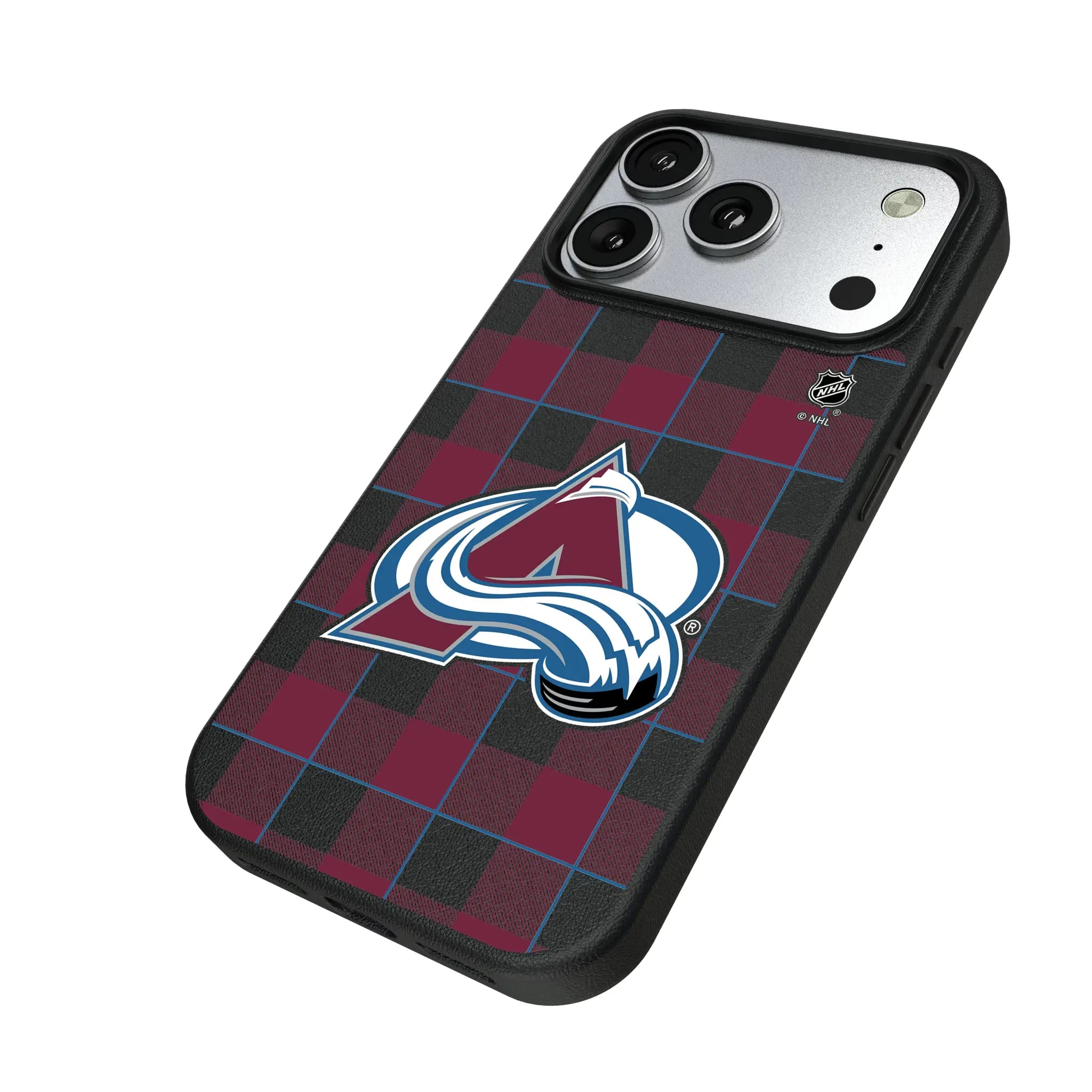 Colorado Avalanche Plaid MagSafe Compatible Phone Case for Apple iPhone