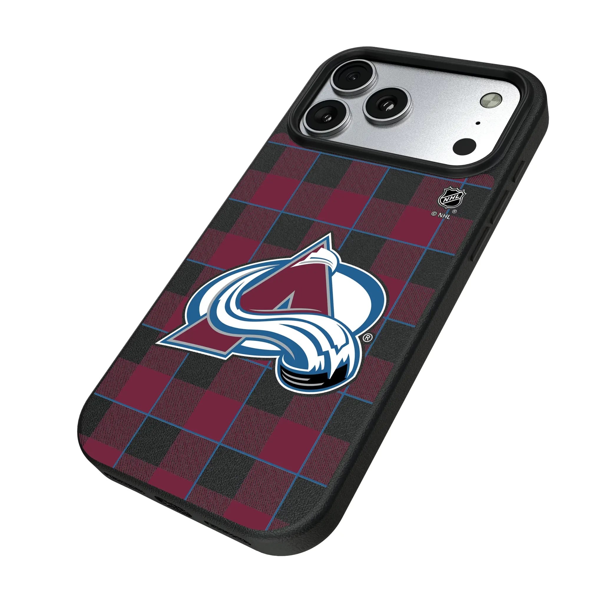 Colorado Avalanche Plaid MagSafe Compatible Phone Case for Apple iPhone