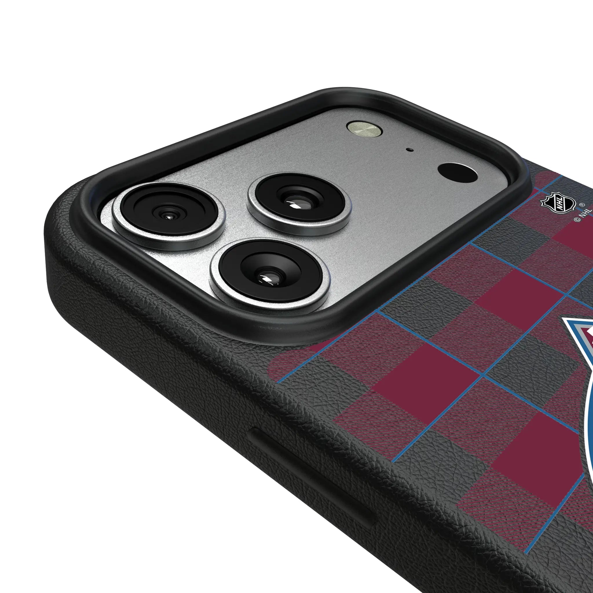 Colorado Avalanche Plaid MagSafe Compatible Phone Case for Apple iPhone