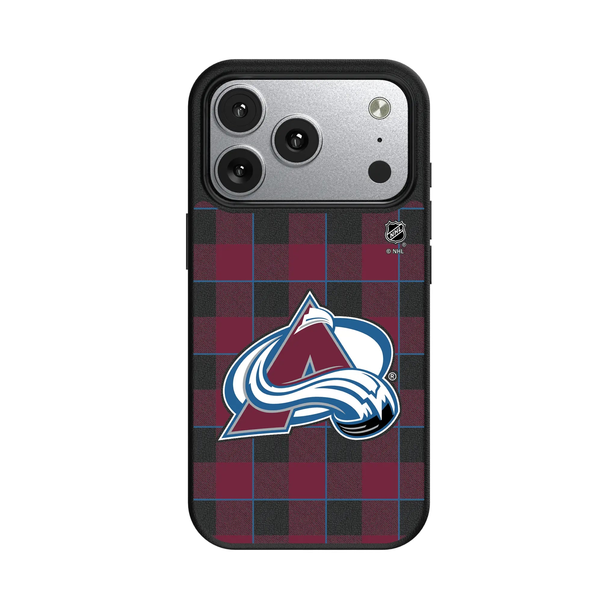 Colorado Avalanche Plaid MagSafe Compatible Phone Case for Apple iPhone