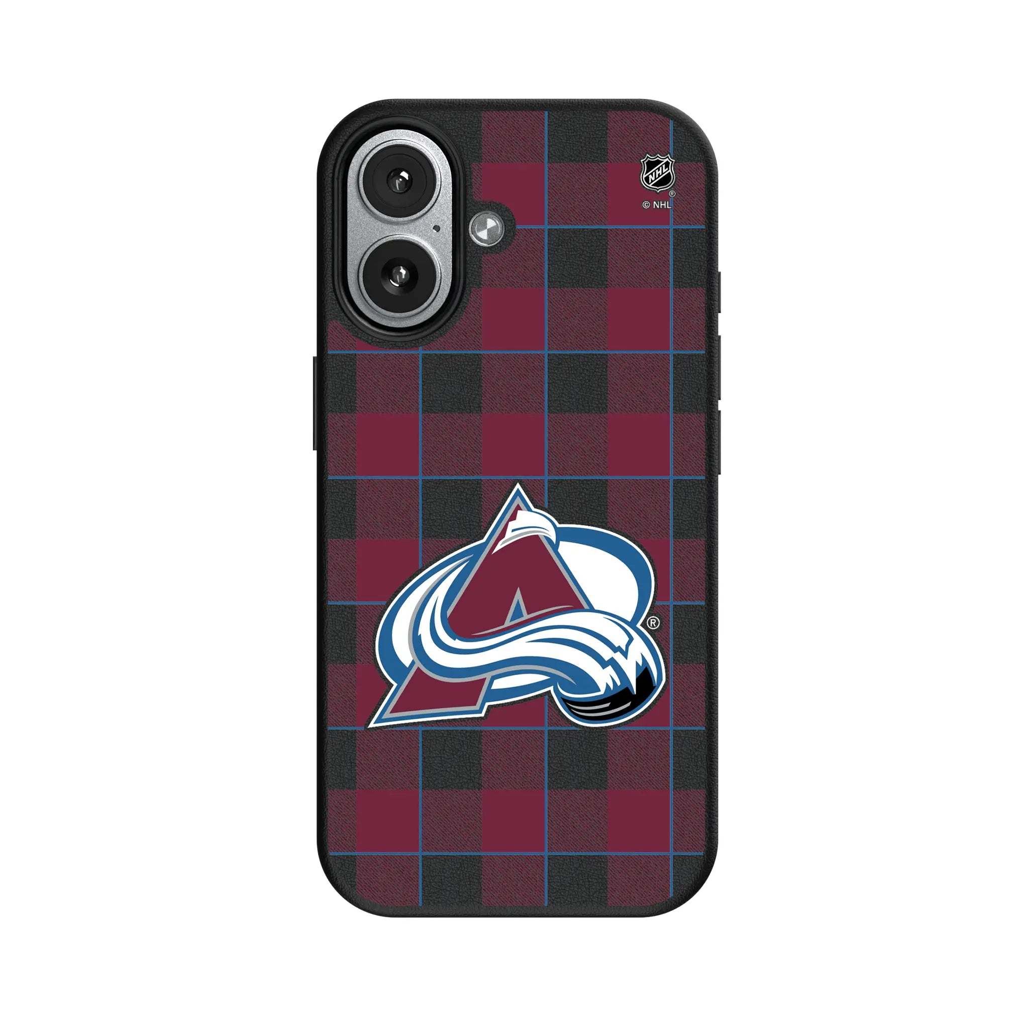 Colorado Avalanche Plaid MagSafe Compatible Phone Case for Apple iPhone