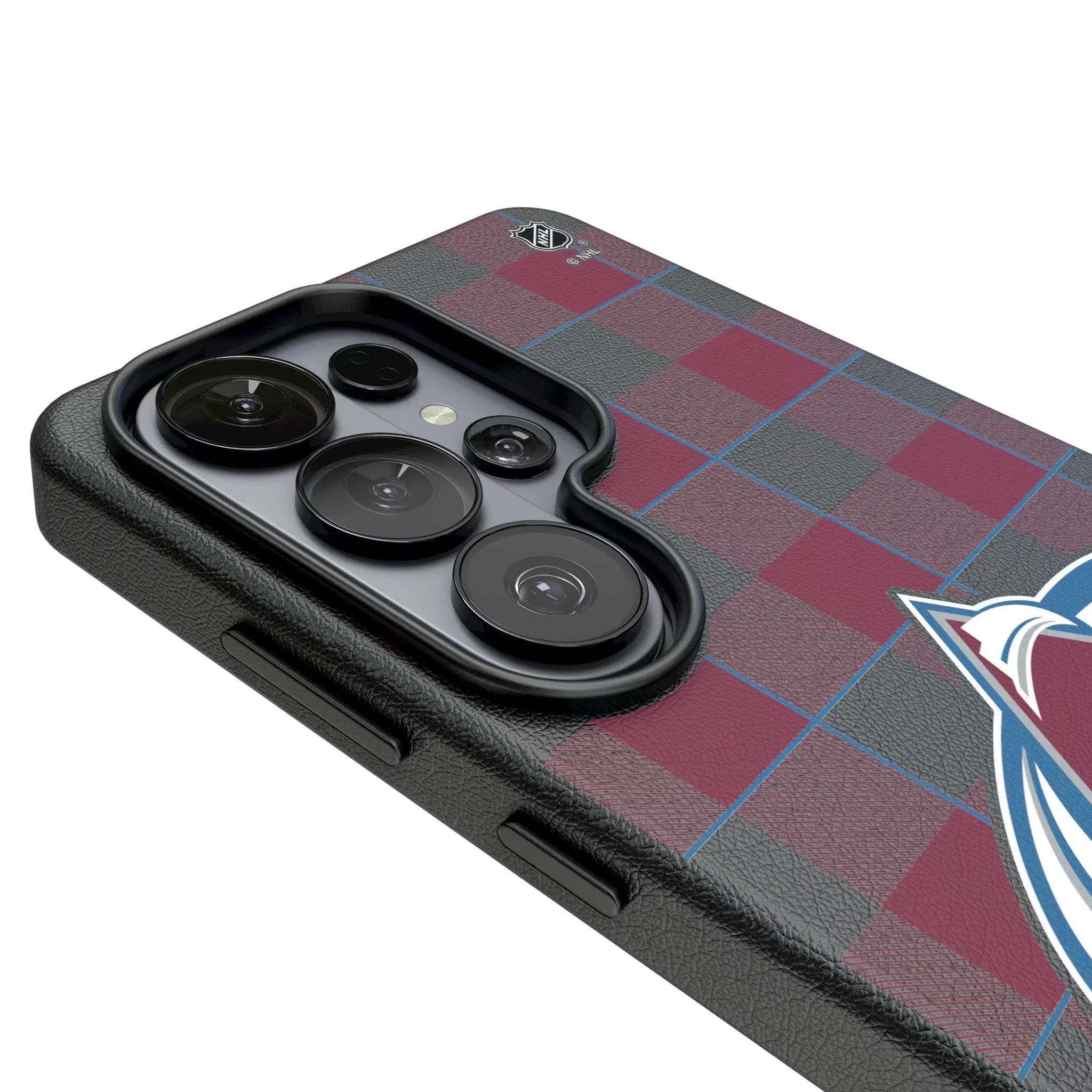 Colorado Avalanche Plaid MagSafe Compatible Phone Case for Samsung Galaxy