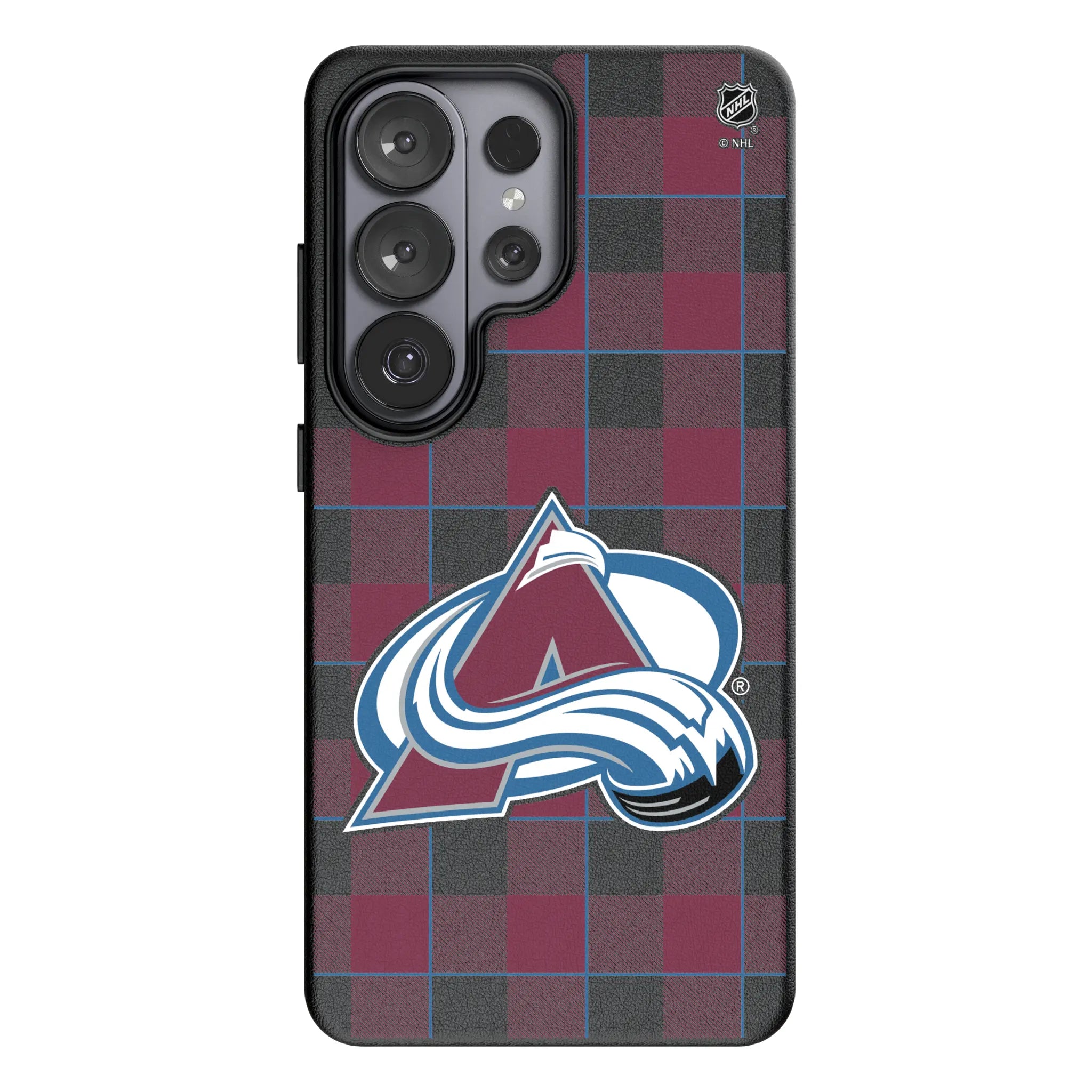 Colorado Avalanche Plaid MagSafe Compatible Phone Case for Samsung Galaxy